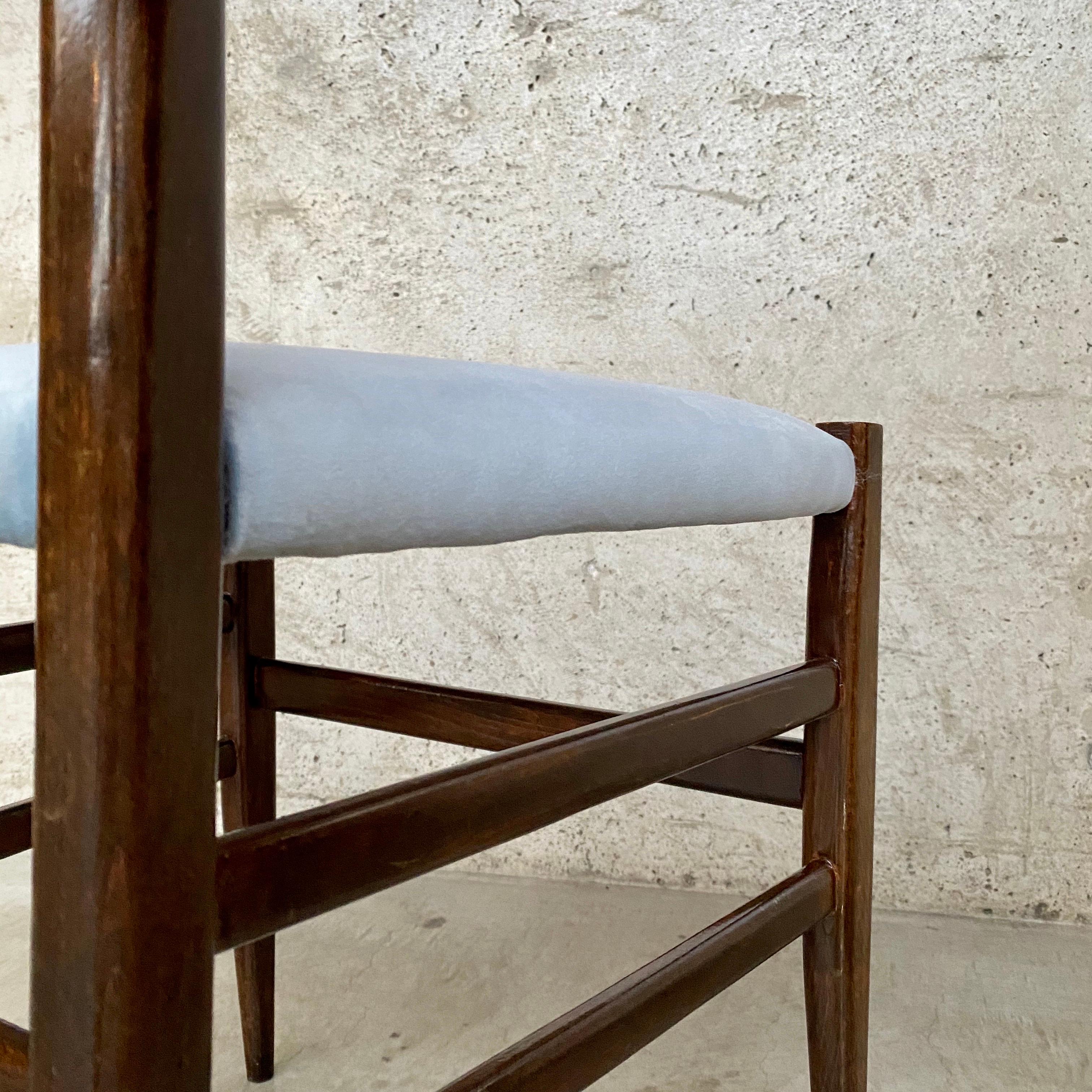 Gio Ponti 646 “Leggera” Dining Chairs for Cassina, 1955, Set of 4 7