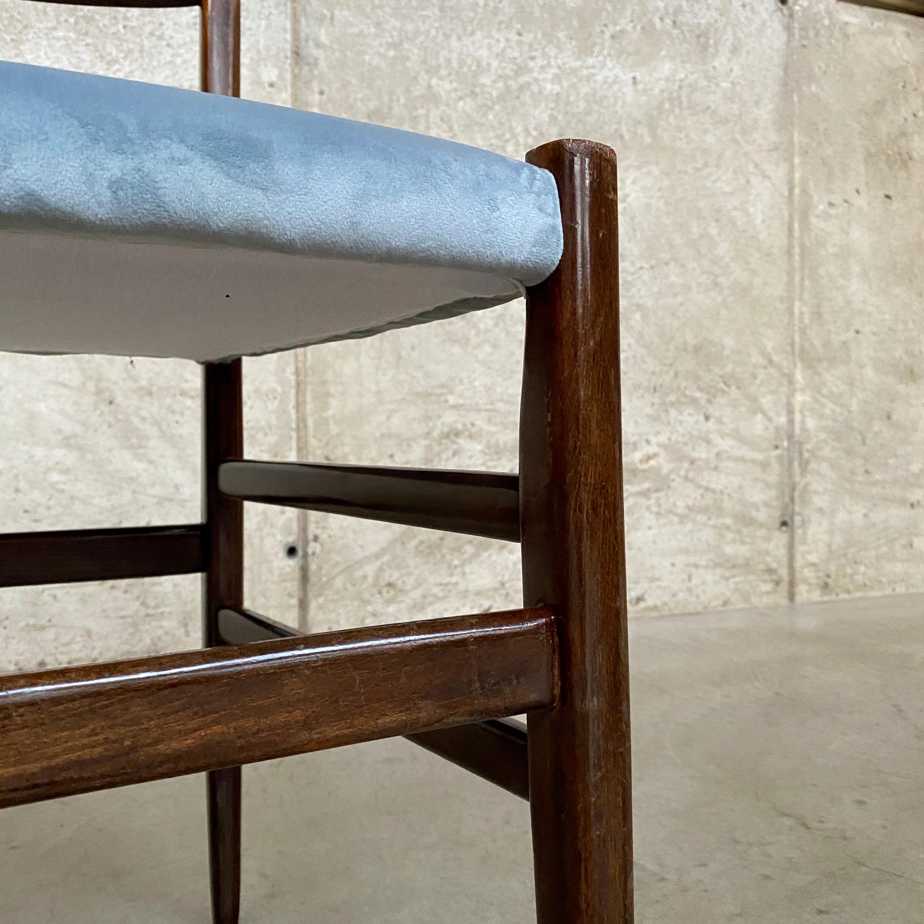 Gio Ponti 646 “Leggera” Dining Chairs for Cassina, 1955, Set of 4 8