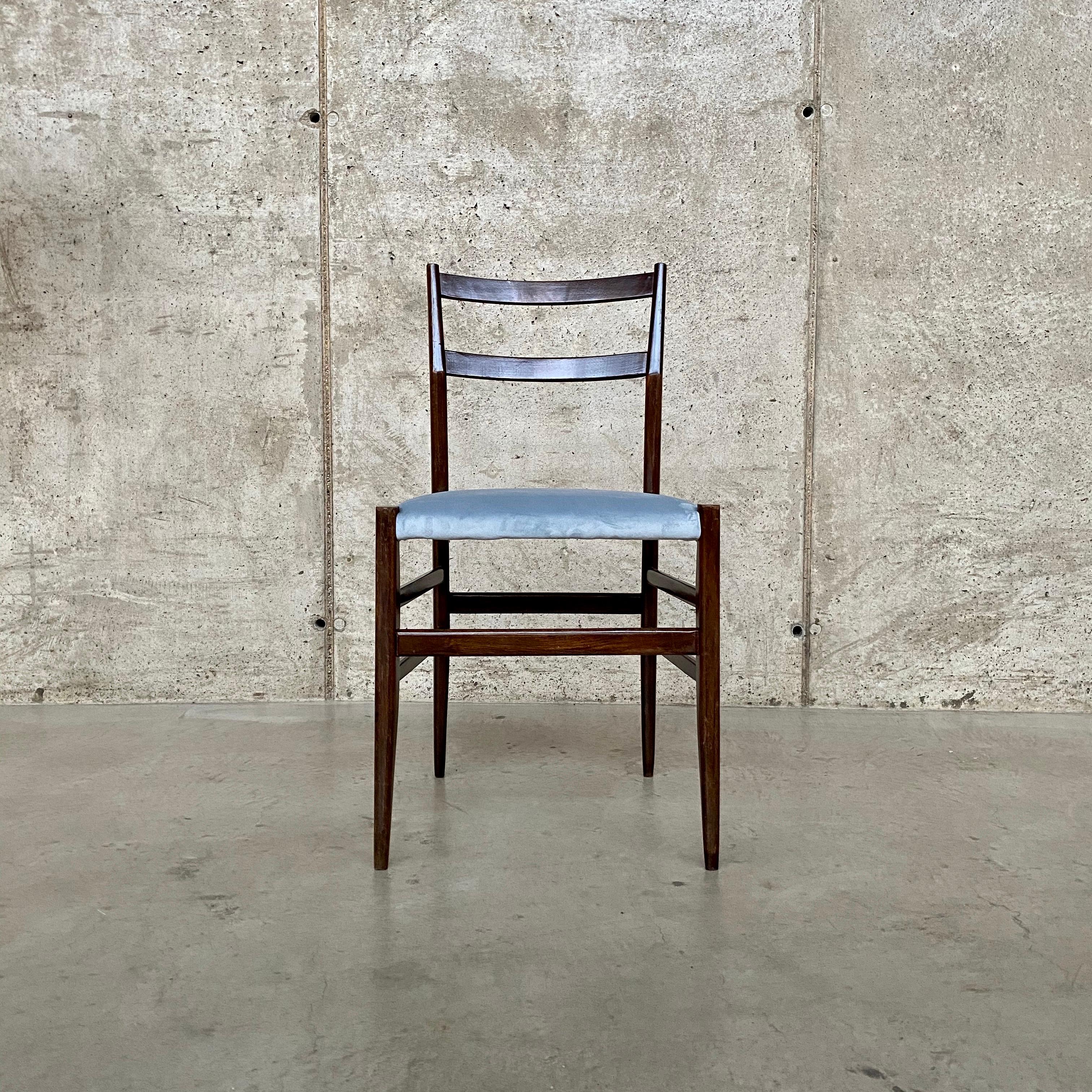 Gio Ponti 646 “Leggera” Dining Chairs for Cassina, 1955, Set of 4 1