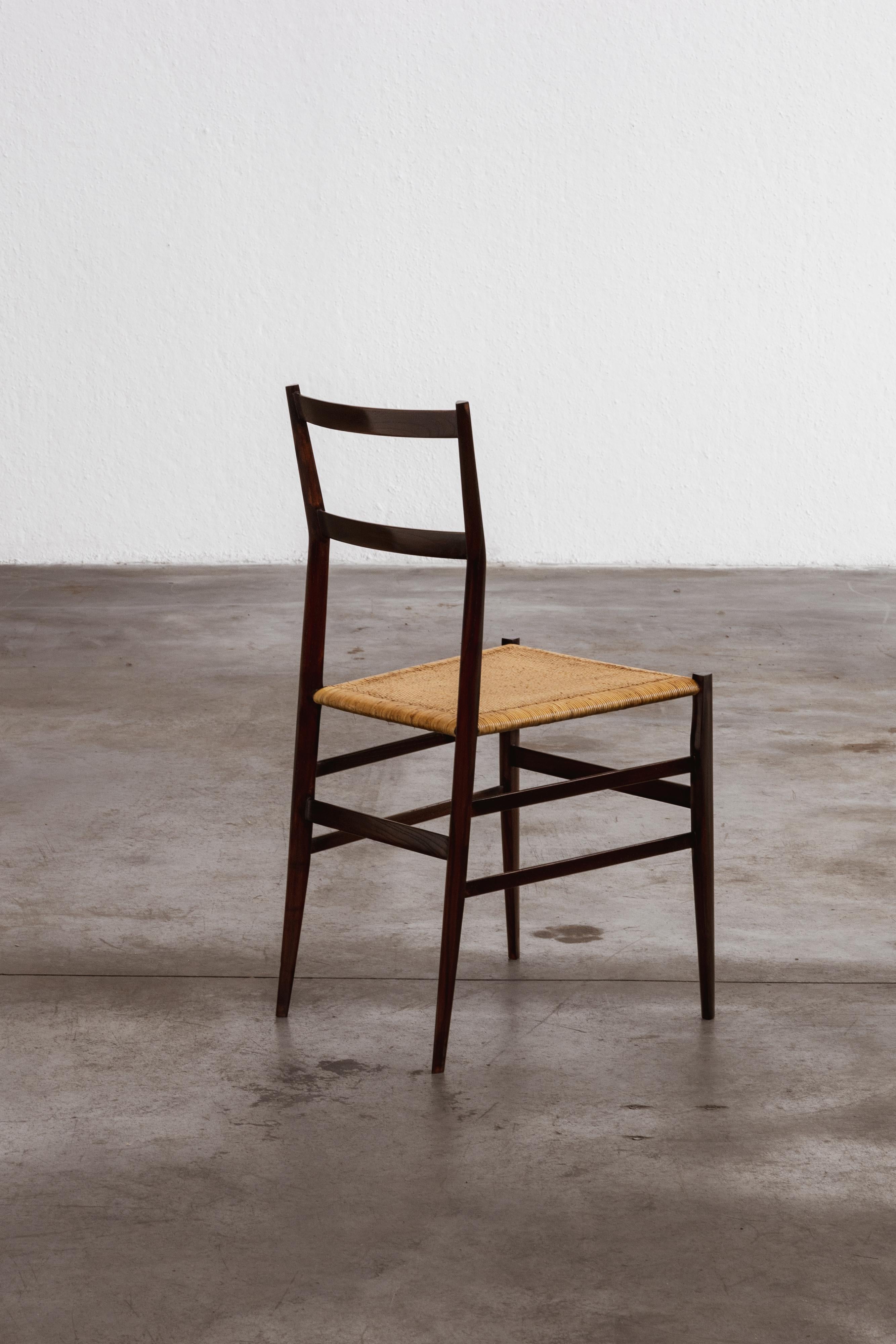 Gio Ponti 699 Superleggera Esszimmerstuhl für Cassina, 1957 (Seil) im Angebot