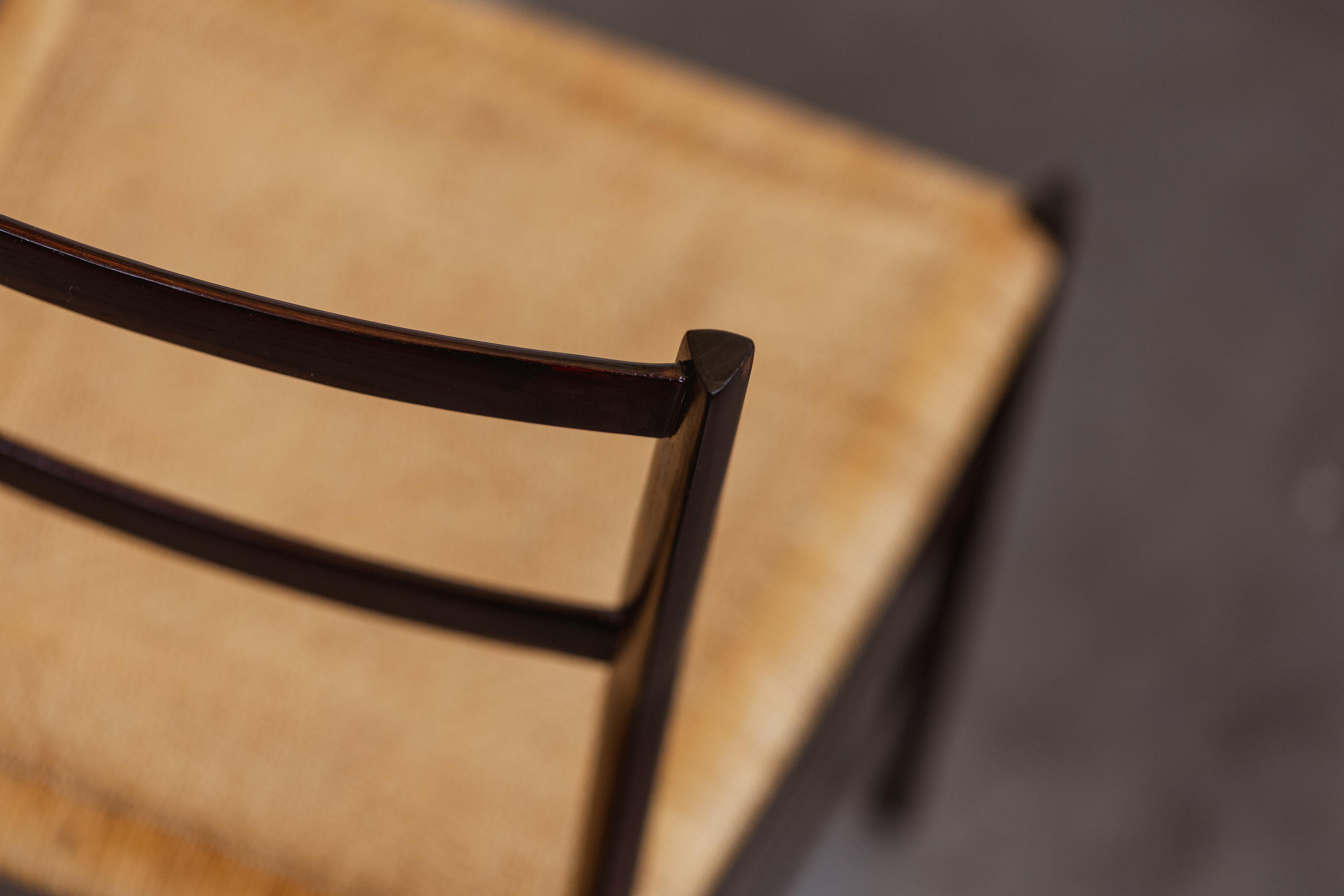 Chaises de salle à manger Superleggera de Gio Ponti 699 pour Cassina, 1957, lot de 4 en vente 5
