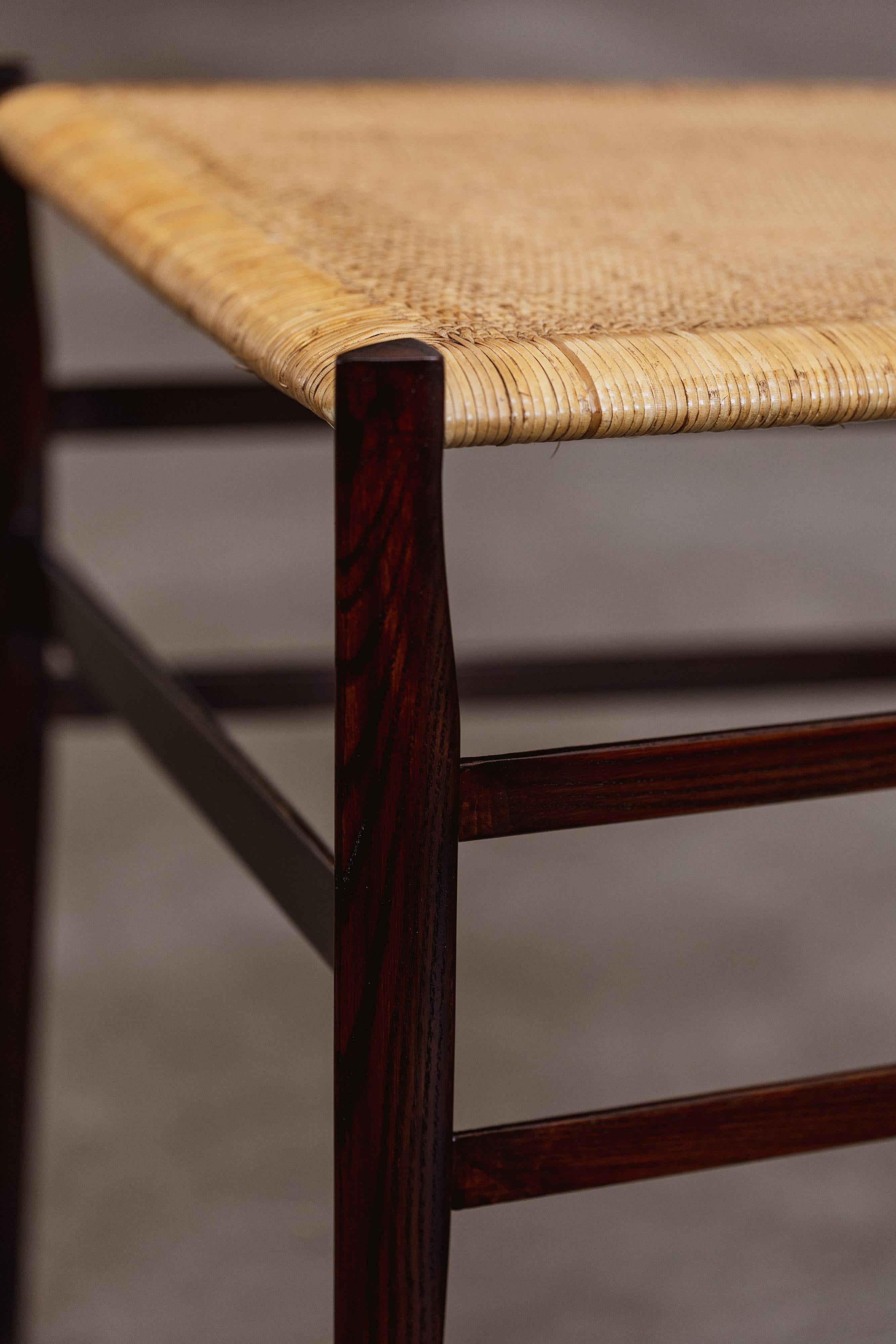 Milieu du XXe siècle Chaises de salle à manger Superleggera de Gio Ponti 699 pour Cassina, 1957, lot de 4 en vente