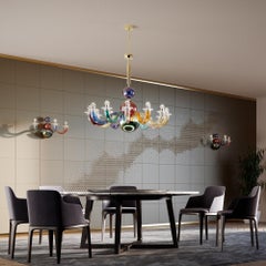 Muranoglas-Kronleuchter aus mundgeblasenem Muranoglas, Entwurf von Gio Ponti für VENINI Official