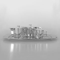 Service à café en alpaga de Gio Ponti pour la sixième Triennale, Italie, années 1930
