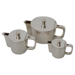 Vintage Gio Ponti Alpaca Coffee Set for the Sixth Triennale, Italy, 1930s