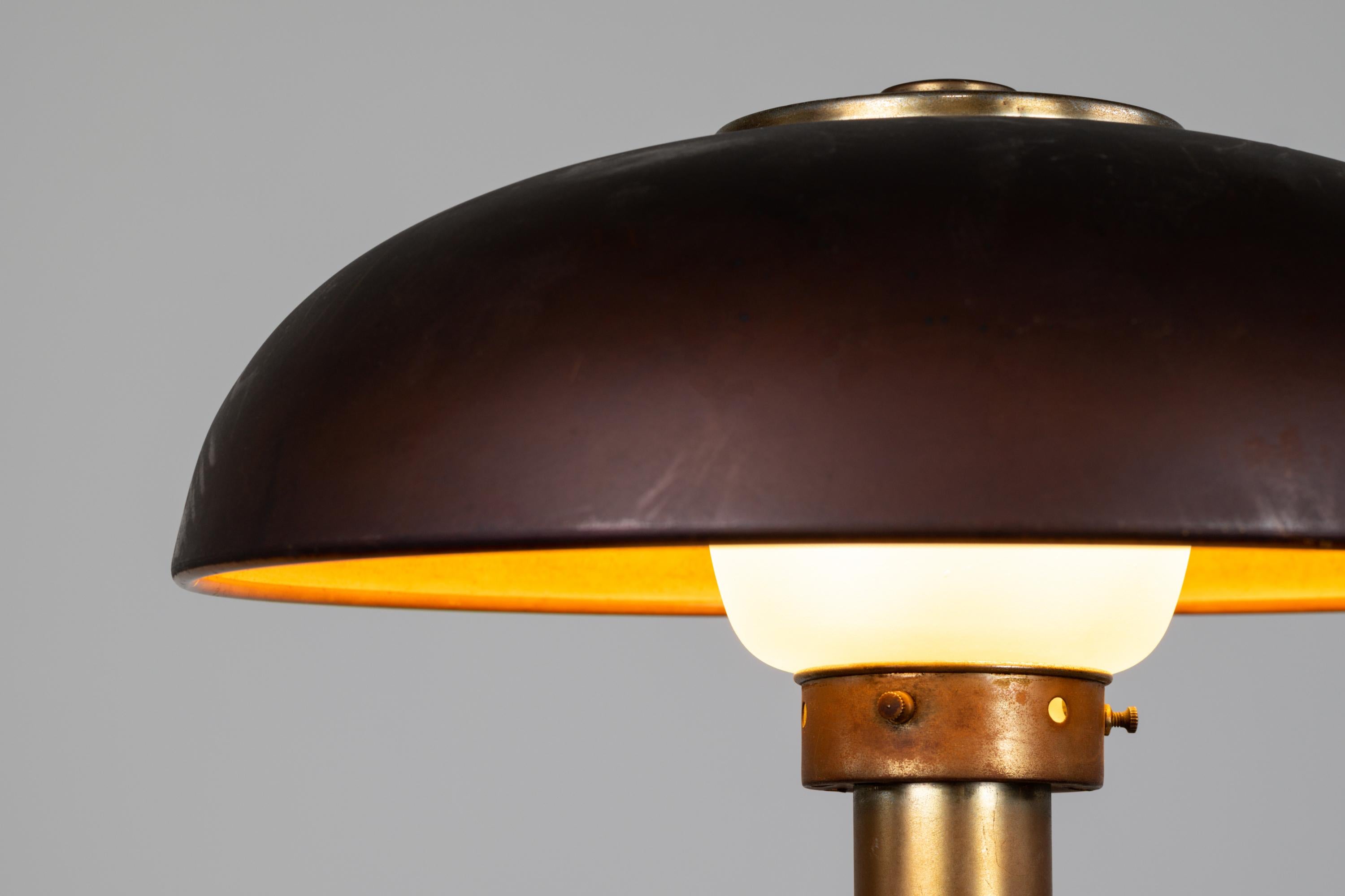 Gio Ponti Aluminium Table Lamp by Pollice, Mid-Century Modern, 1940s Italy 2