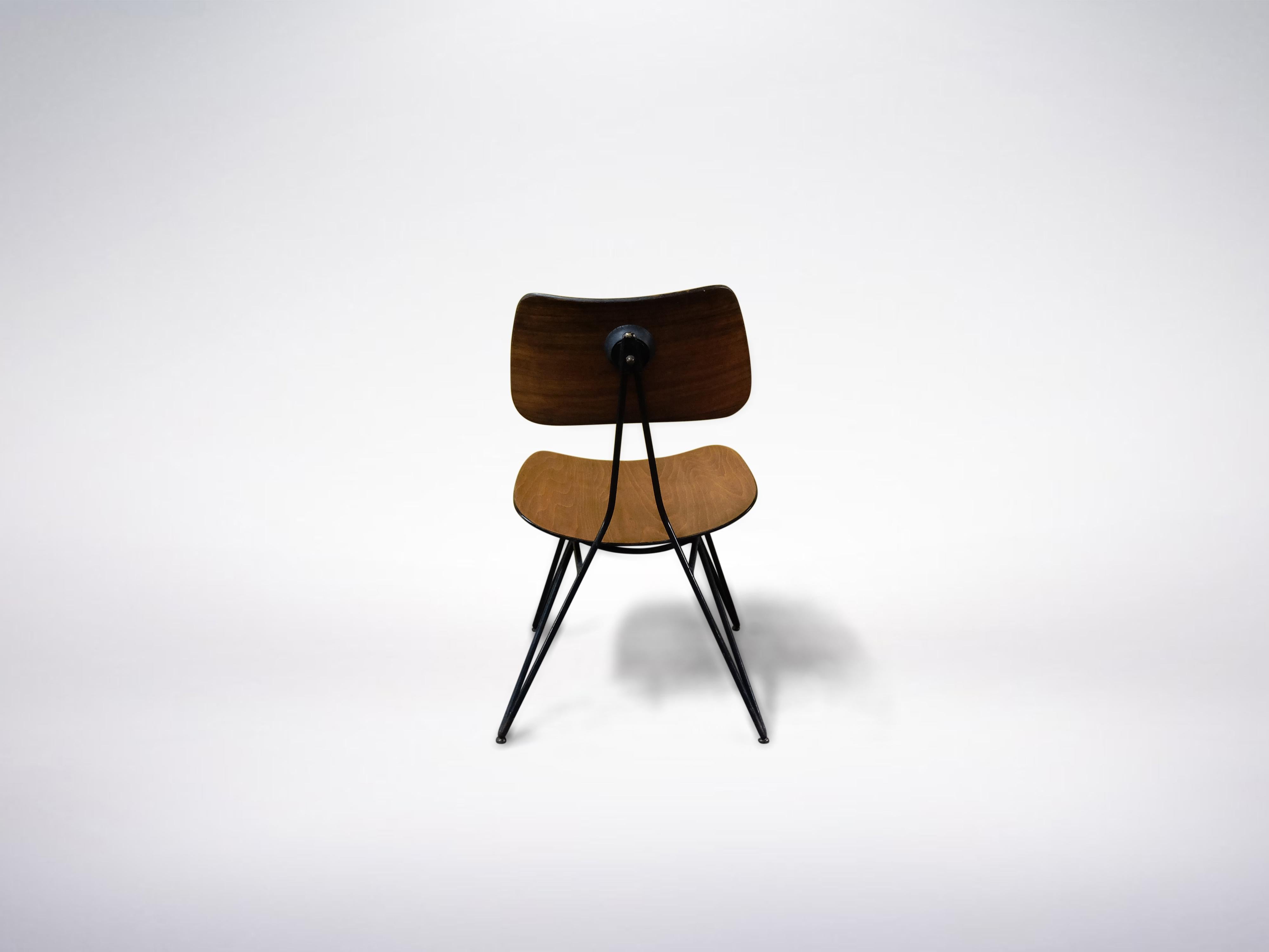 Mid-Century Modern Gio Ponti et Gastone Rinaldi pour RIMA, ensemble de 2 chaises en bois modèle DU10, 1951 en vente