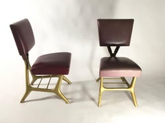 Gio Ponti e Giulio Minoletti, Coppia di sedie, Prod. Breda, Italia