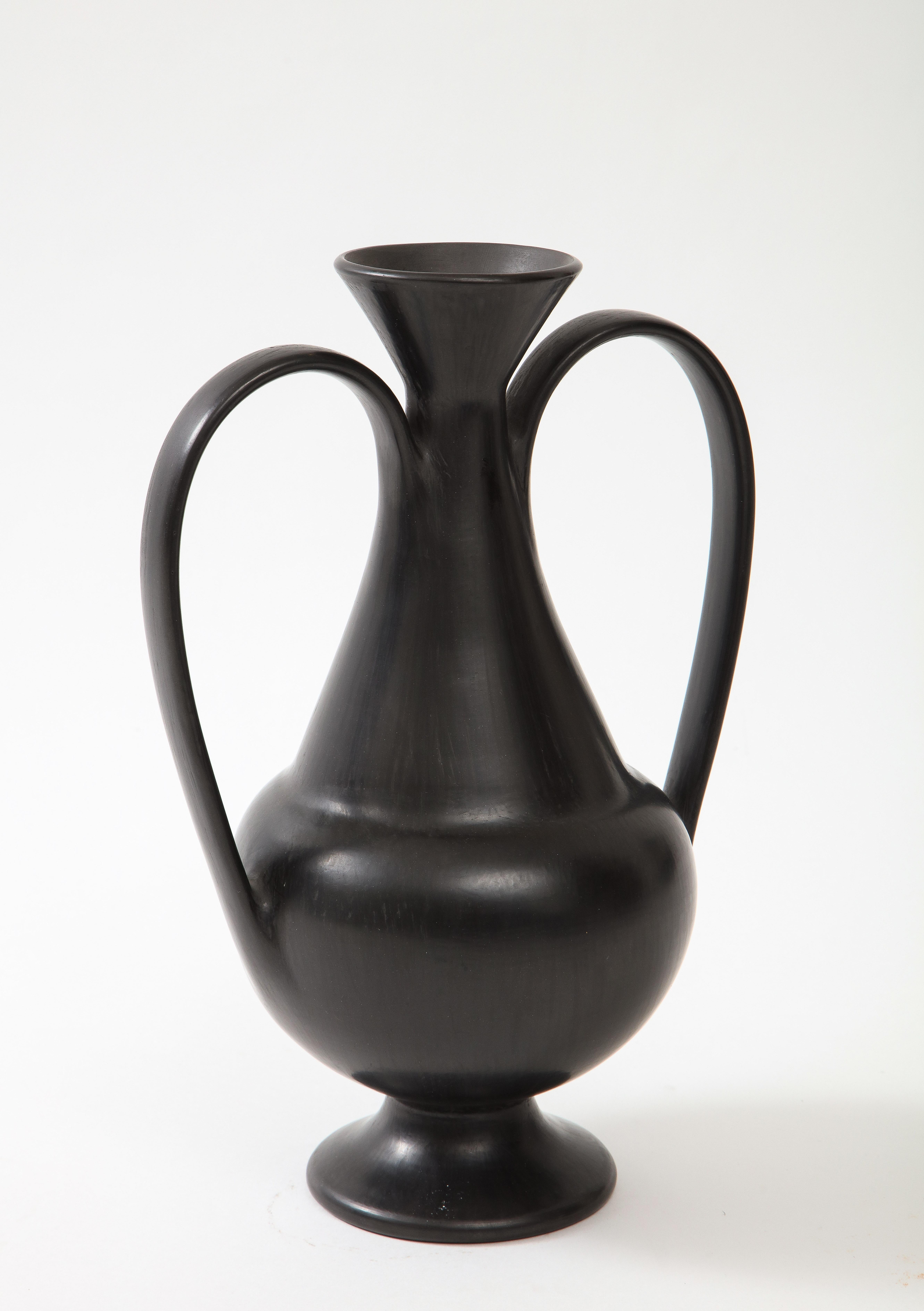 Milieu du XXe siècle Rare vase en céramique Bucchero de Gio Ponti et Carlo Alberto Rossi, Italie, années 1950 en vente