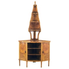 Gio Ponti Angular Cabinet Walnut Art Deco Execution Paolo Lietti, Cantù of 1925