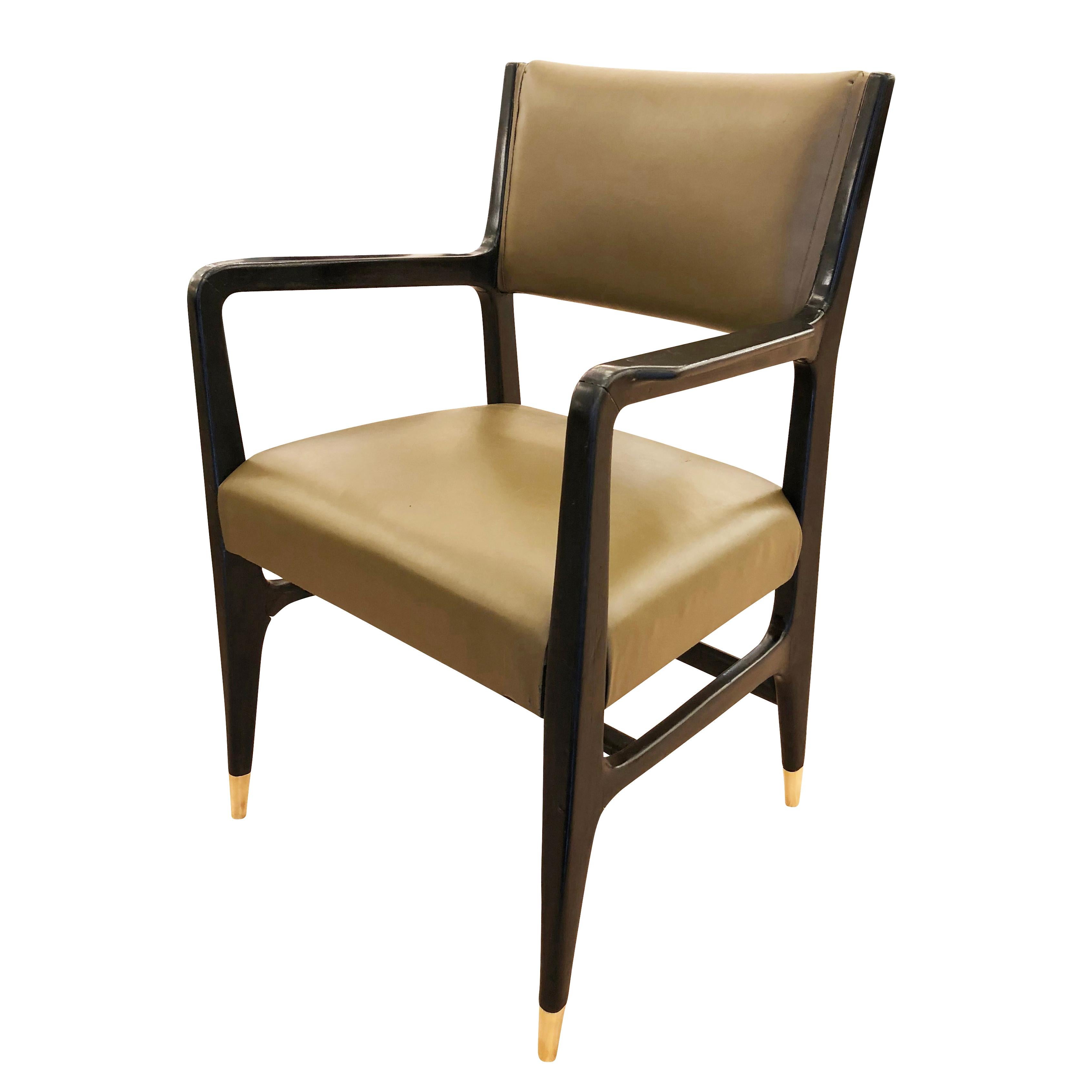 Mid-Century Modern Gio Ponti Armchair for Cassina, Italy, 1950s For Sale