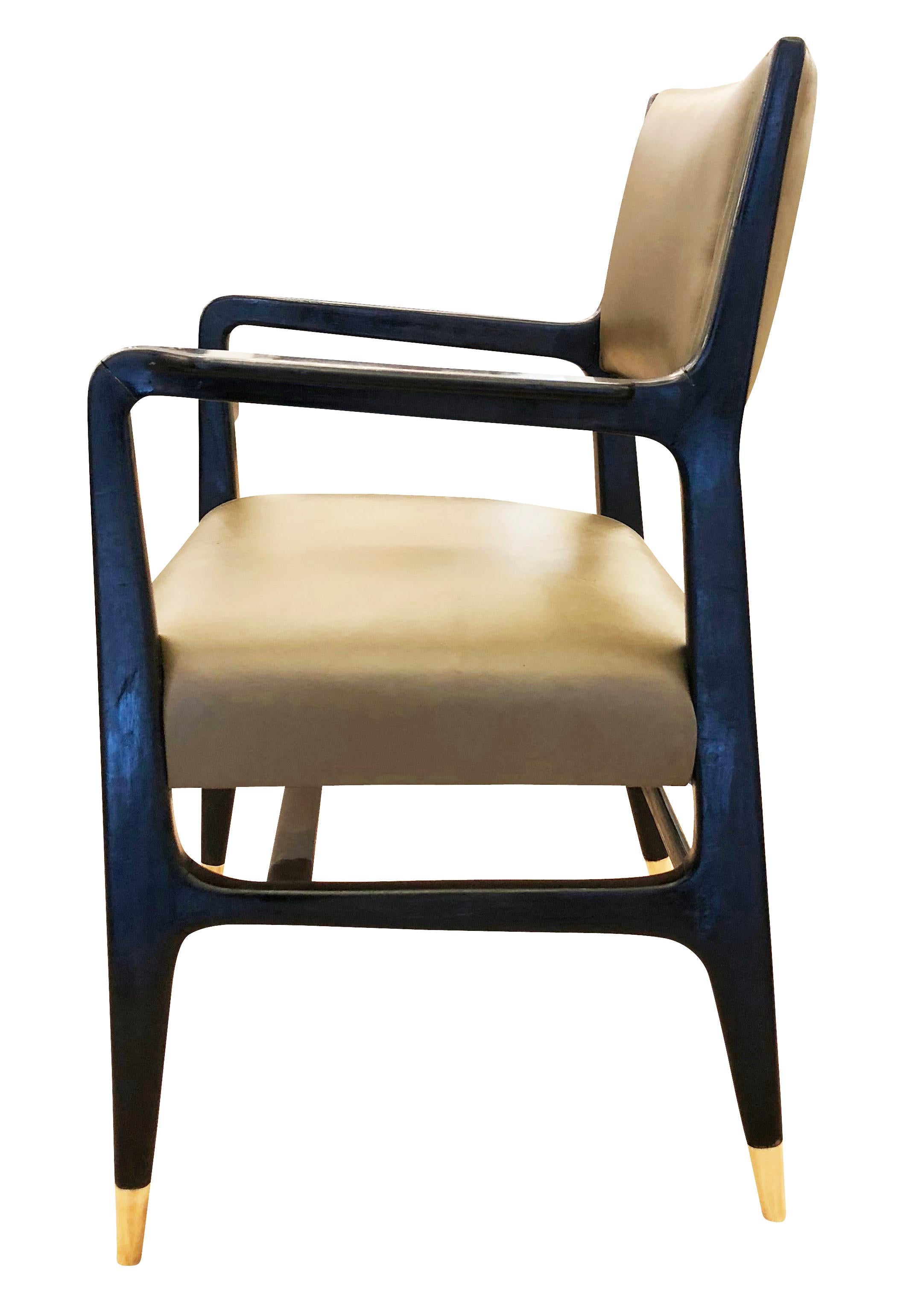 Mid-20th Century Gio Ponti Armchair for Cassina, Italy, 1950s For Sale