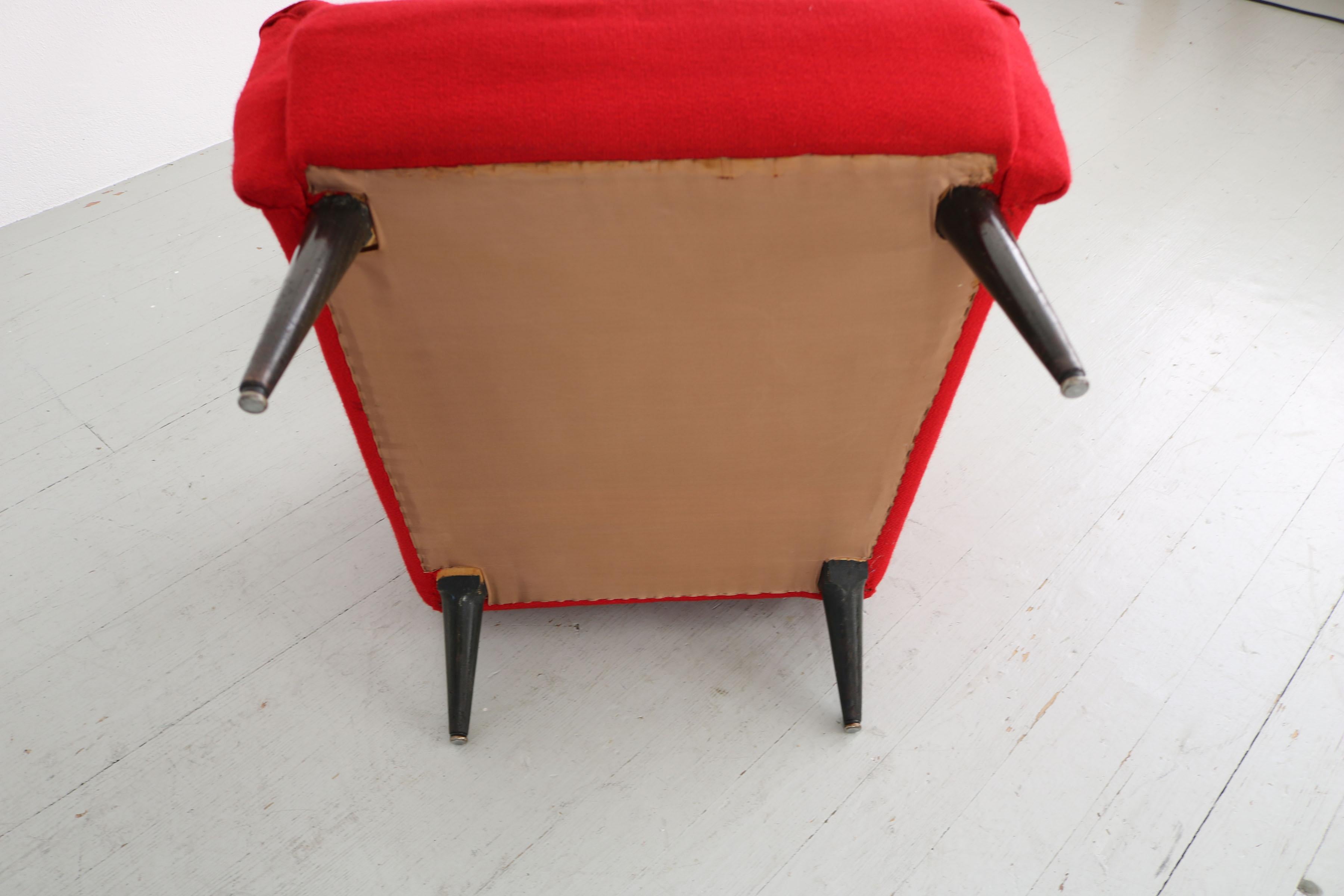 Gio Ponti armchair for Cassina. Mod. ‘820’, Italy 1950, Hotel Royal, Naples. For Sale 12