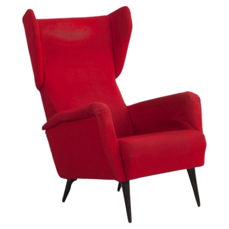 Gio Ponti armchair for Cassina. Mod. ‘820’, Italy 1950, Hotel Royal, Naples.