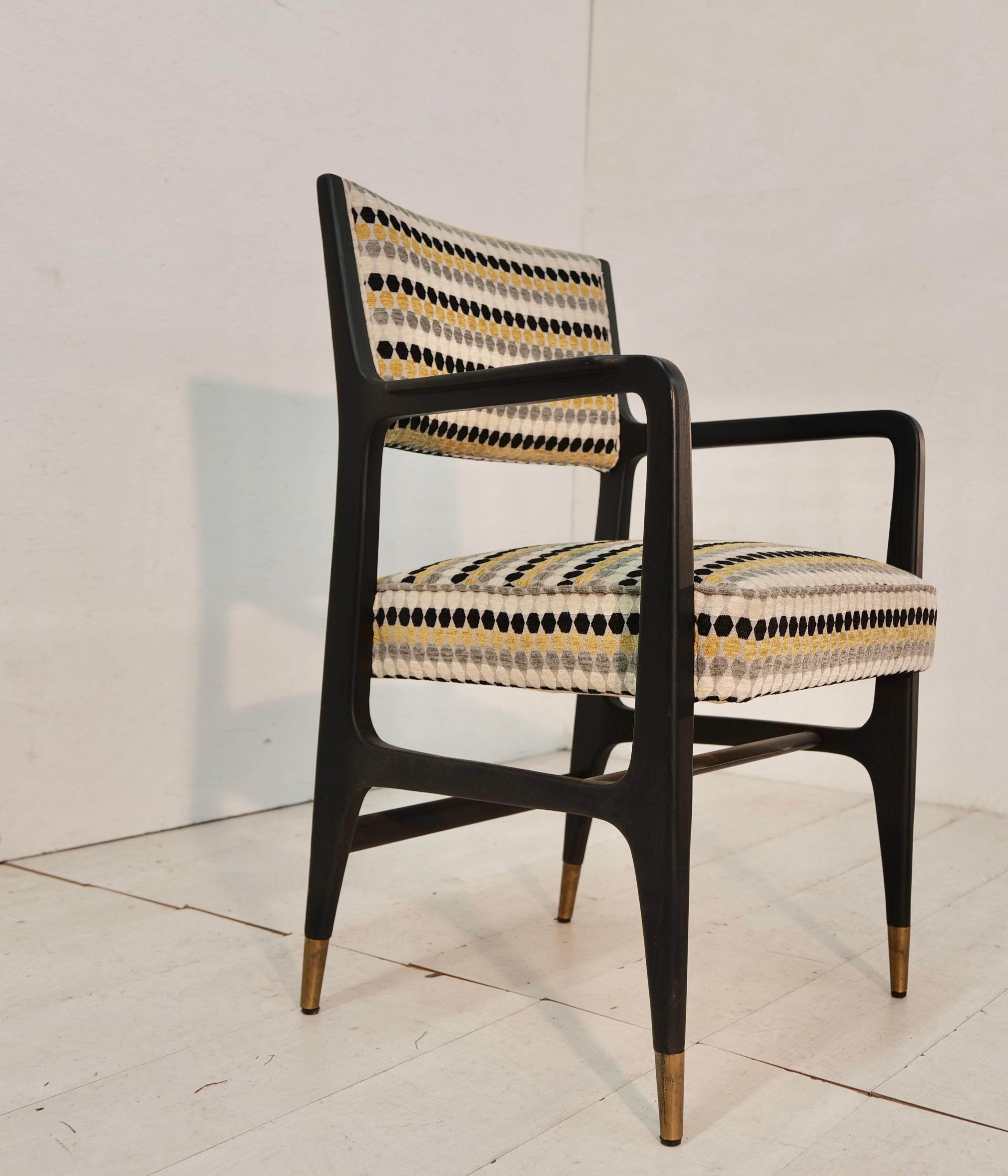 Fauteuils Gio Ponti, n°10 de Cassina. Italie 1950 Mod. 1602. en vente 3
