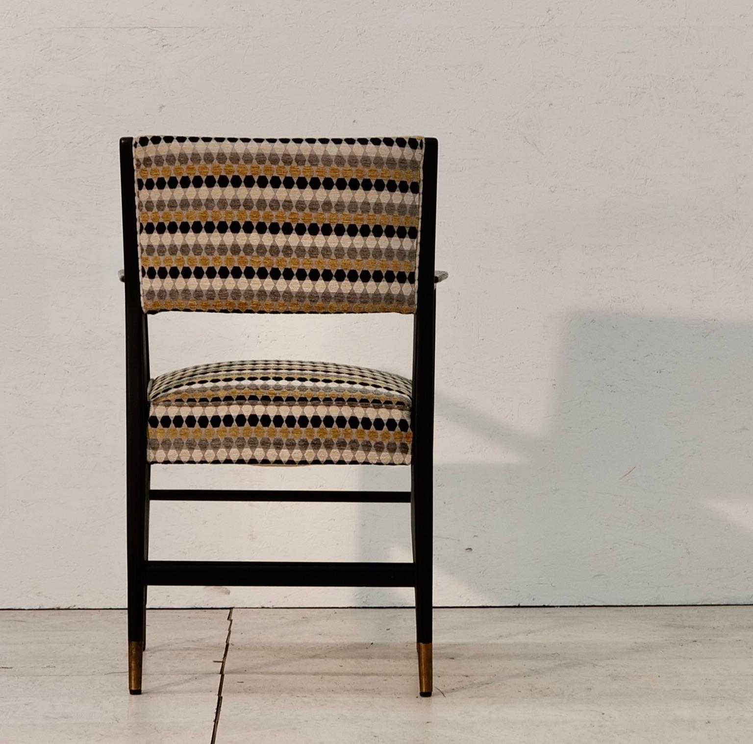 Fauteuils Gio Ponti, n°10 de Cassina. Italie 1950 Mod. 1602. en vente 7