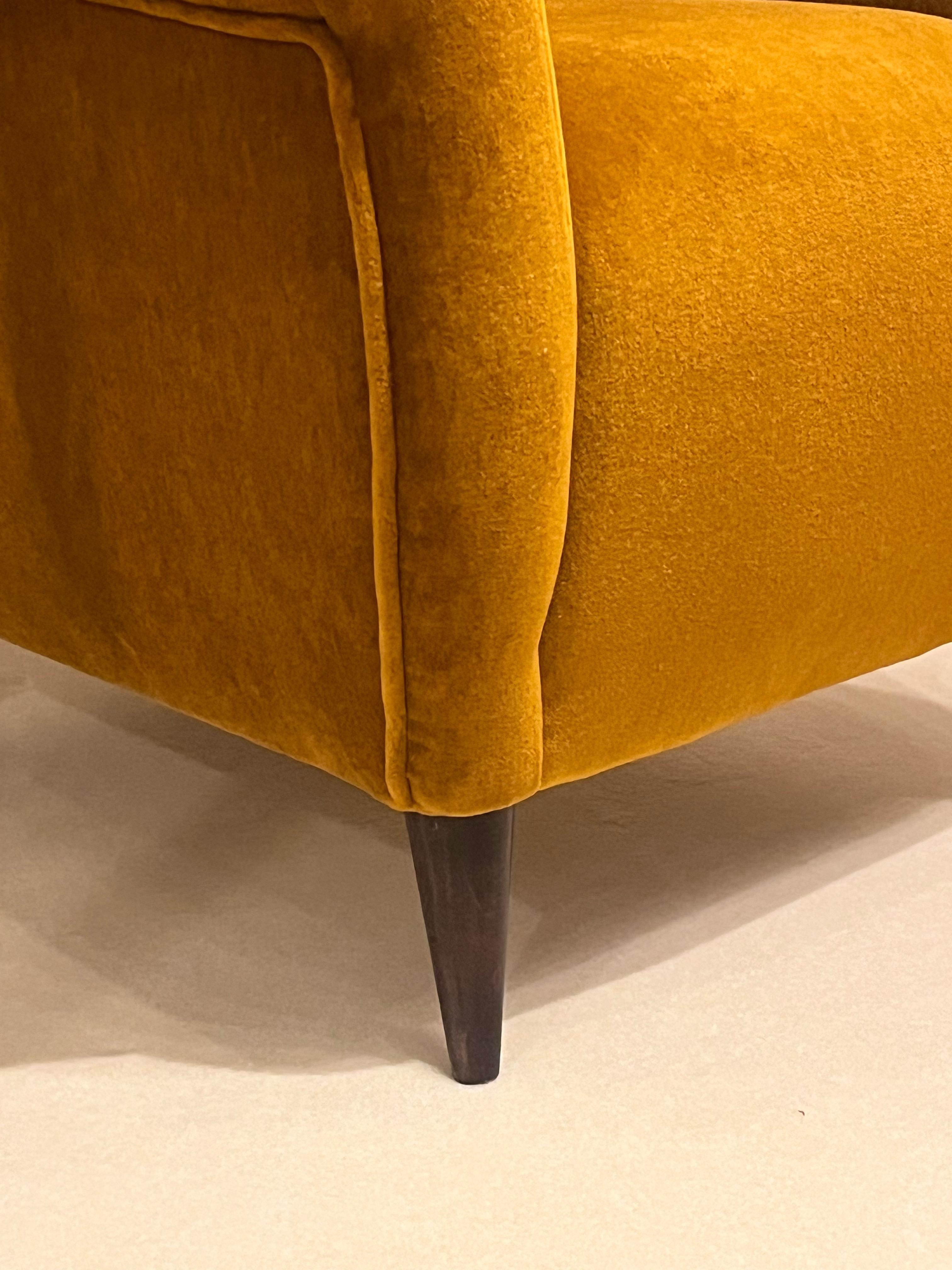 Fauteuils Gio Ponti, circa 1940 - Wood & Mohair Velvet, Certificat inclus Bon état - En vente à Saint-Ouen, FR