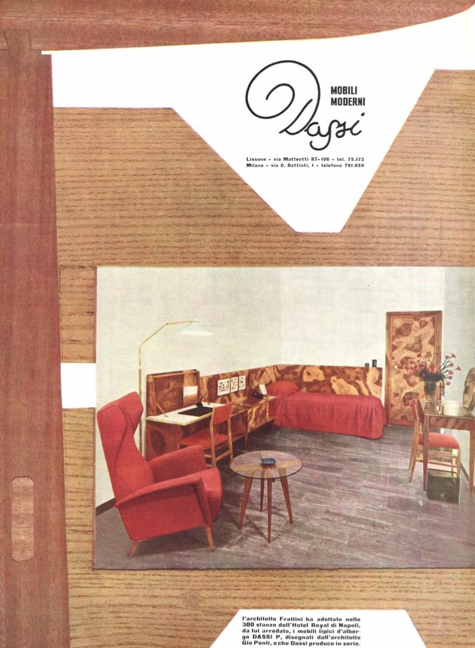 Gio Ponti-Sessel für das Hotel Royal von Dassi im Angebot 5
