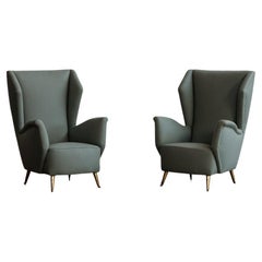 Gio Ponti Armchairs for ISA Bergamo, Italy, 1952, Set of 2