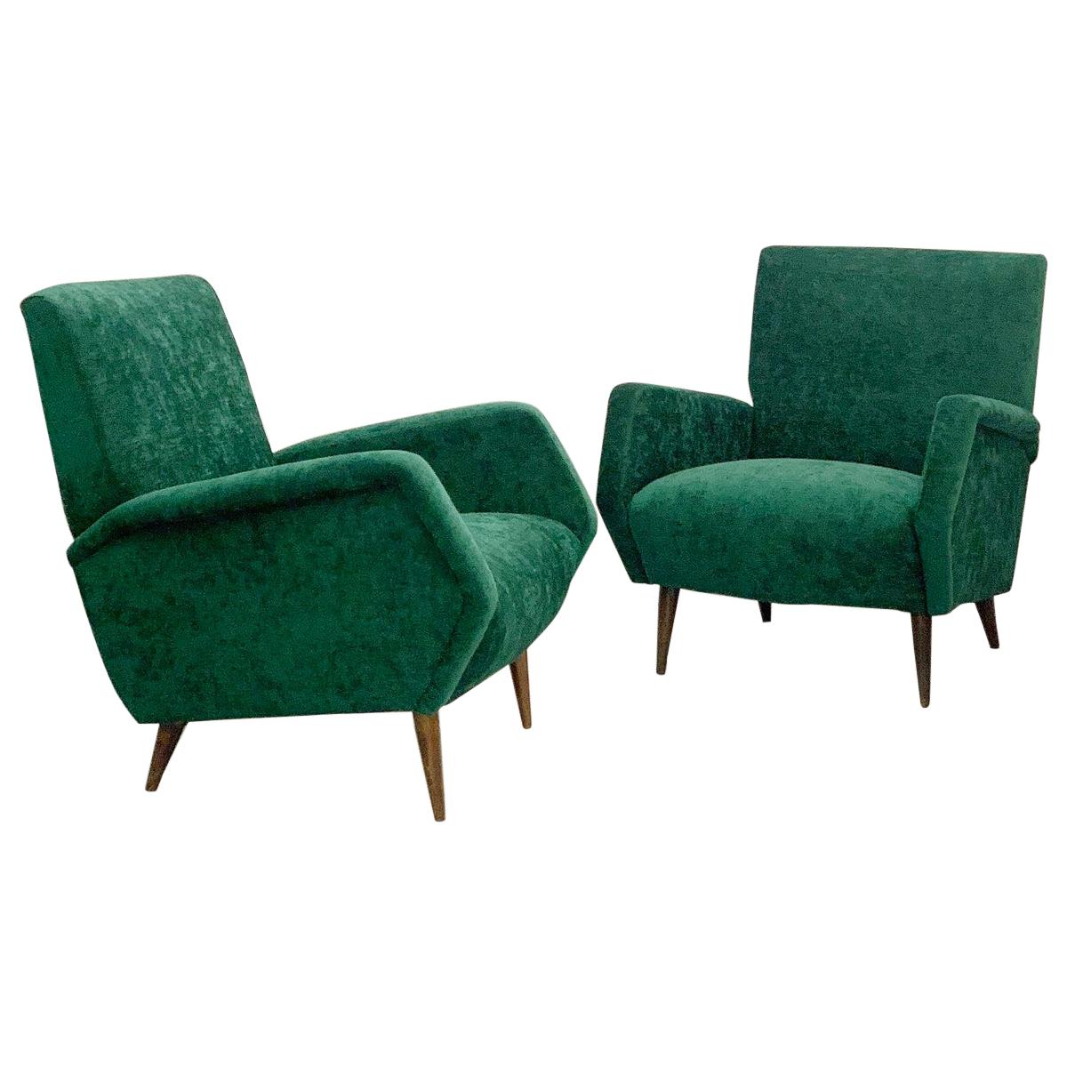 Gio Ponti Armchairs Model 803 for Cassina, Italy, 1954