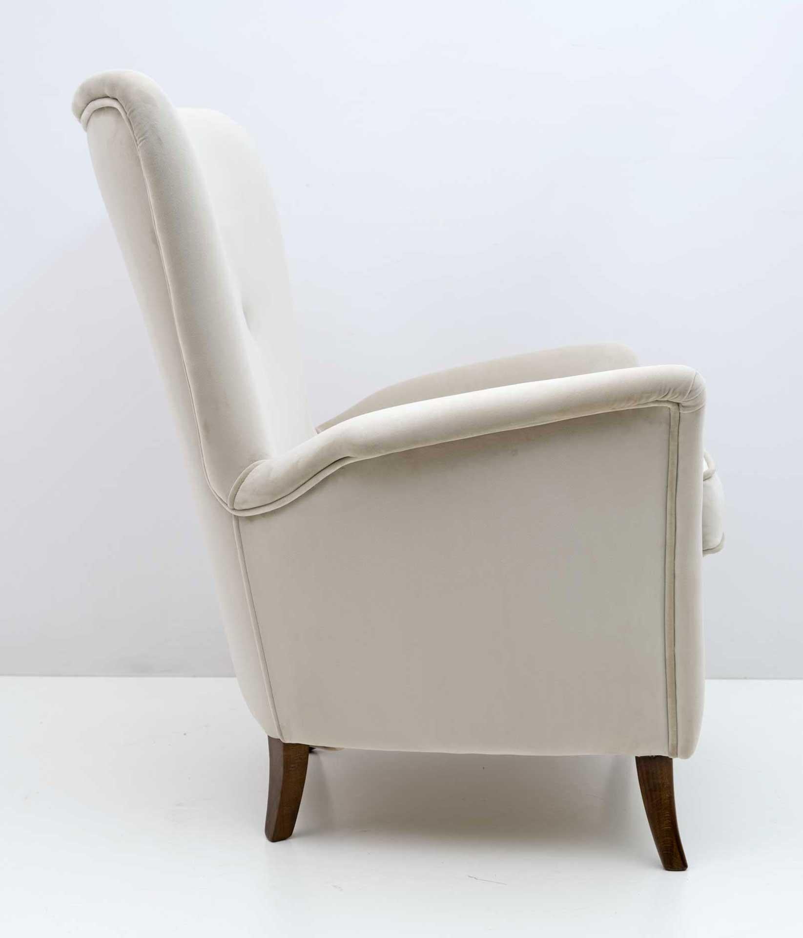Mid-20th Century Gio Ponti Art Dèco Italian Lounge Armchair from Hotel Bristol Merano, 1950s