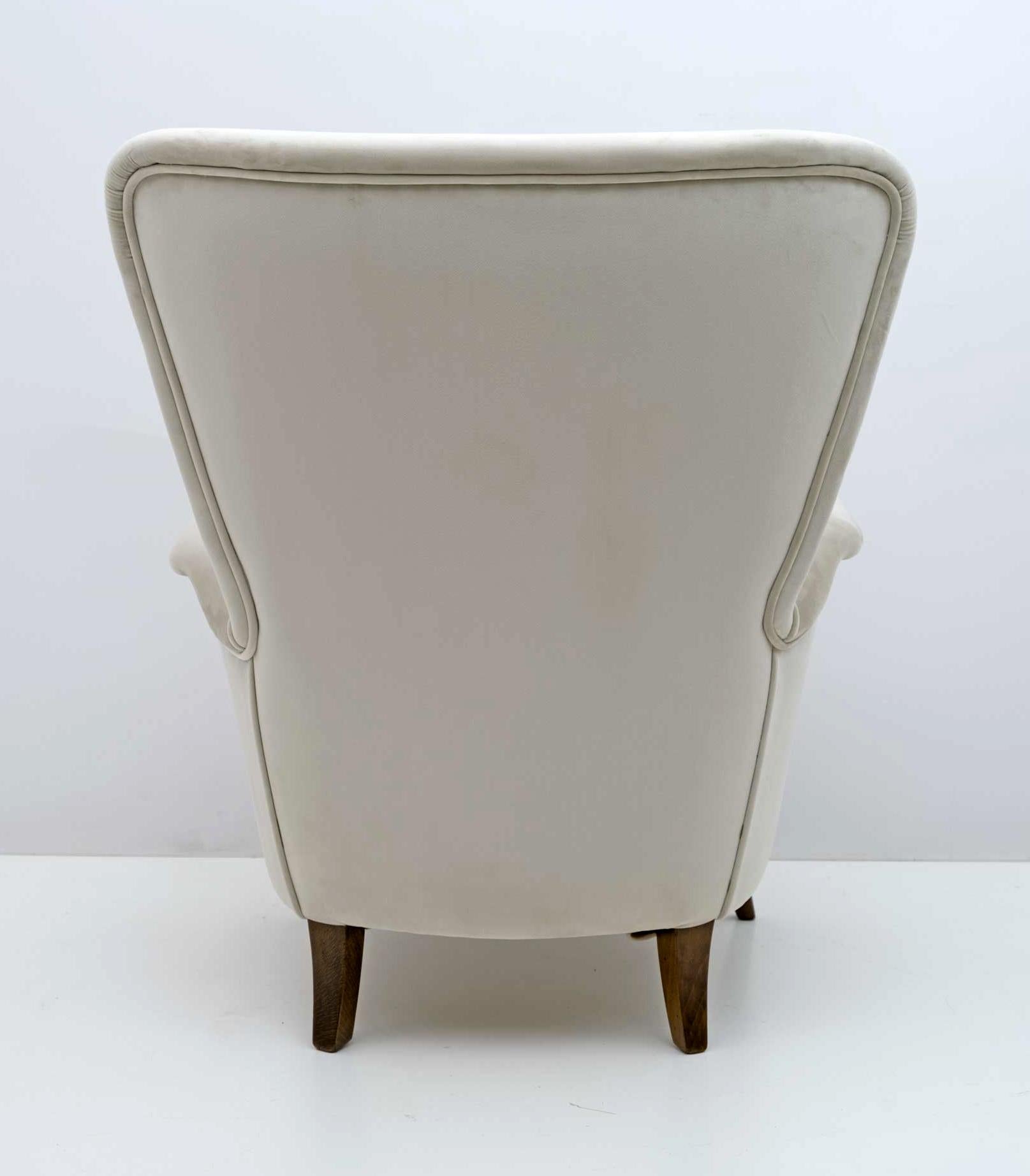 Gio Ponti Art Dèco Italian Lounge Armchair from Hotel Bristol Merano, 1950s 1