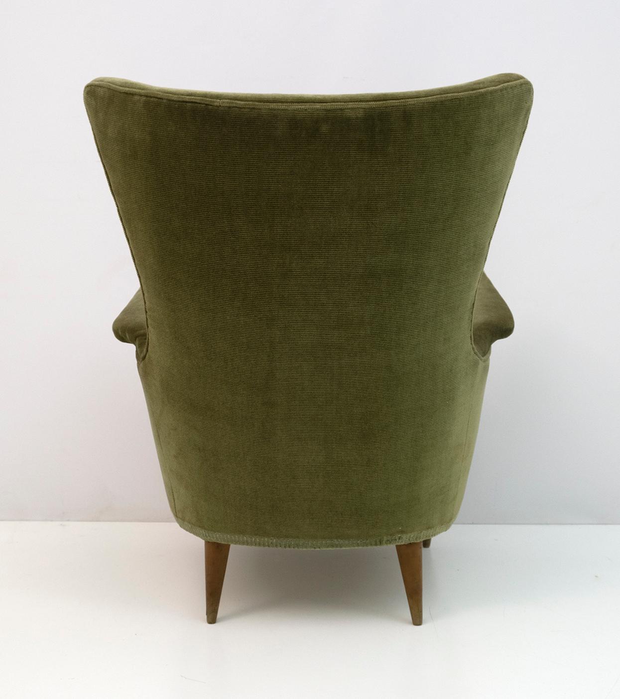 Gio Ponti Art Dèco Italian Lounge Armchair from Hotel Bristol Merano, 50s 3