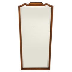 Gio Ponti Att. Carved Walnut Wall Mirror, Italy, circa 1930