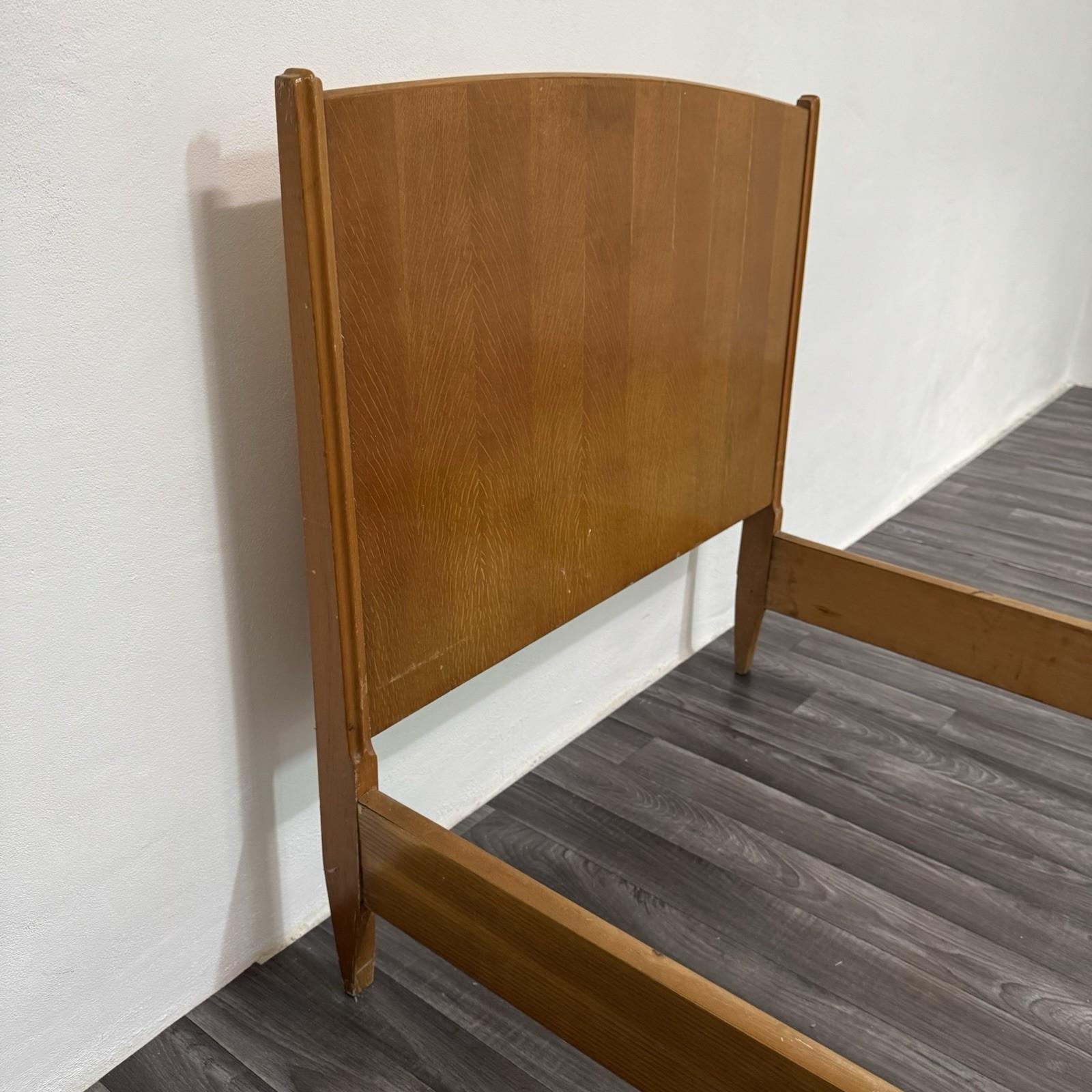 Gio Ponti Attr. Letto Singolo e Comodino Mid-Century Anni 40 Design Modernariato en vente 9