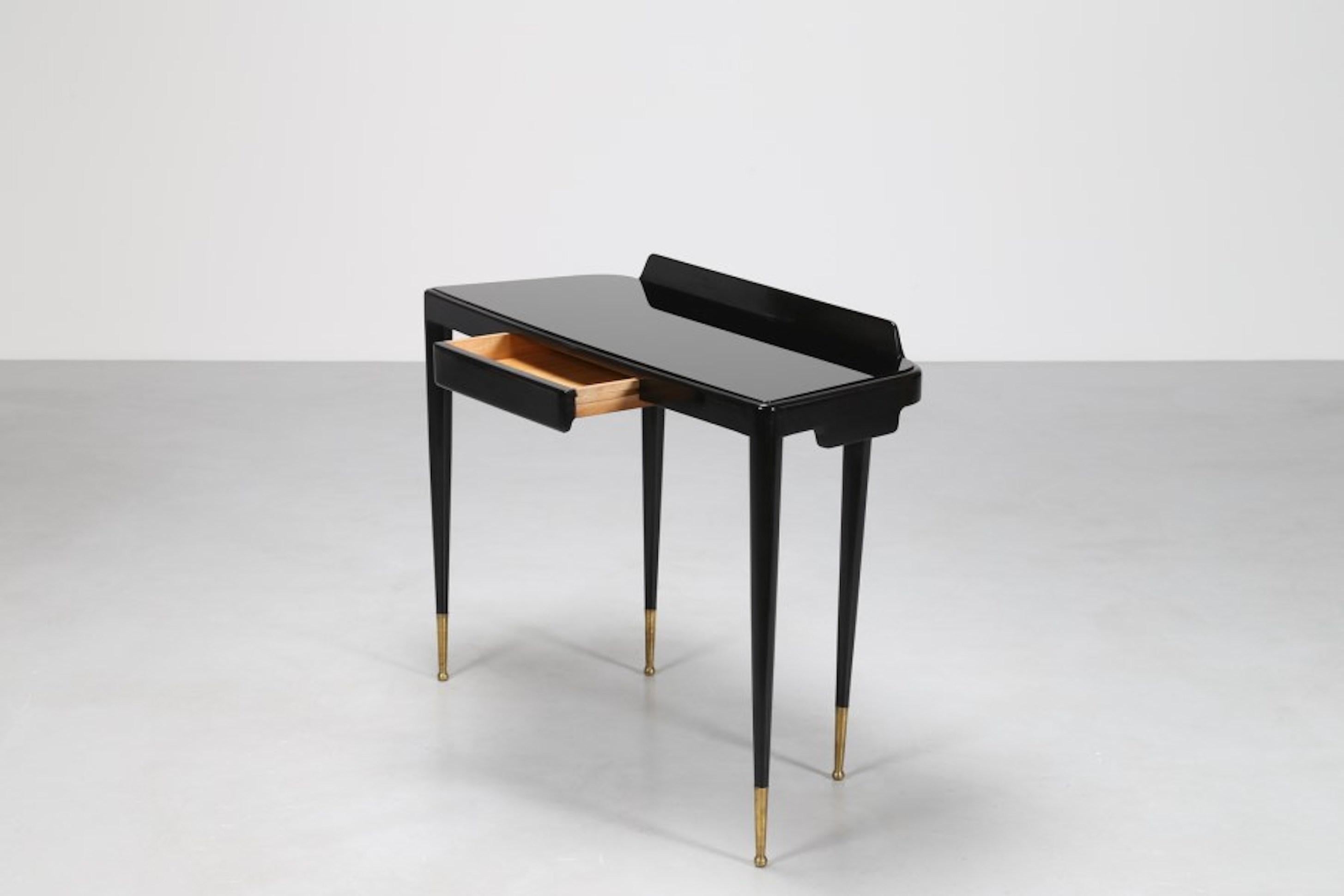 Gio Ponti (Attr.), Consola de madera de mediados de siglo, Italia Años 50 Italiano en venta