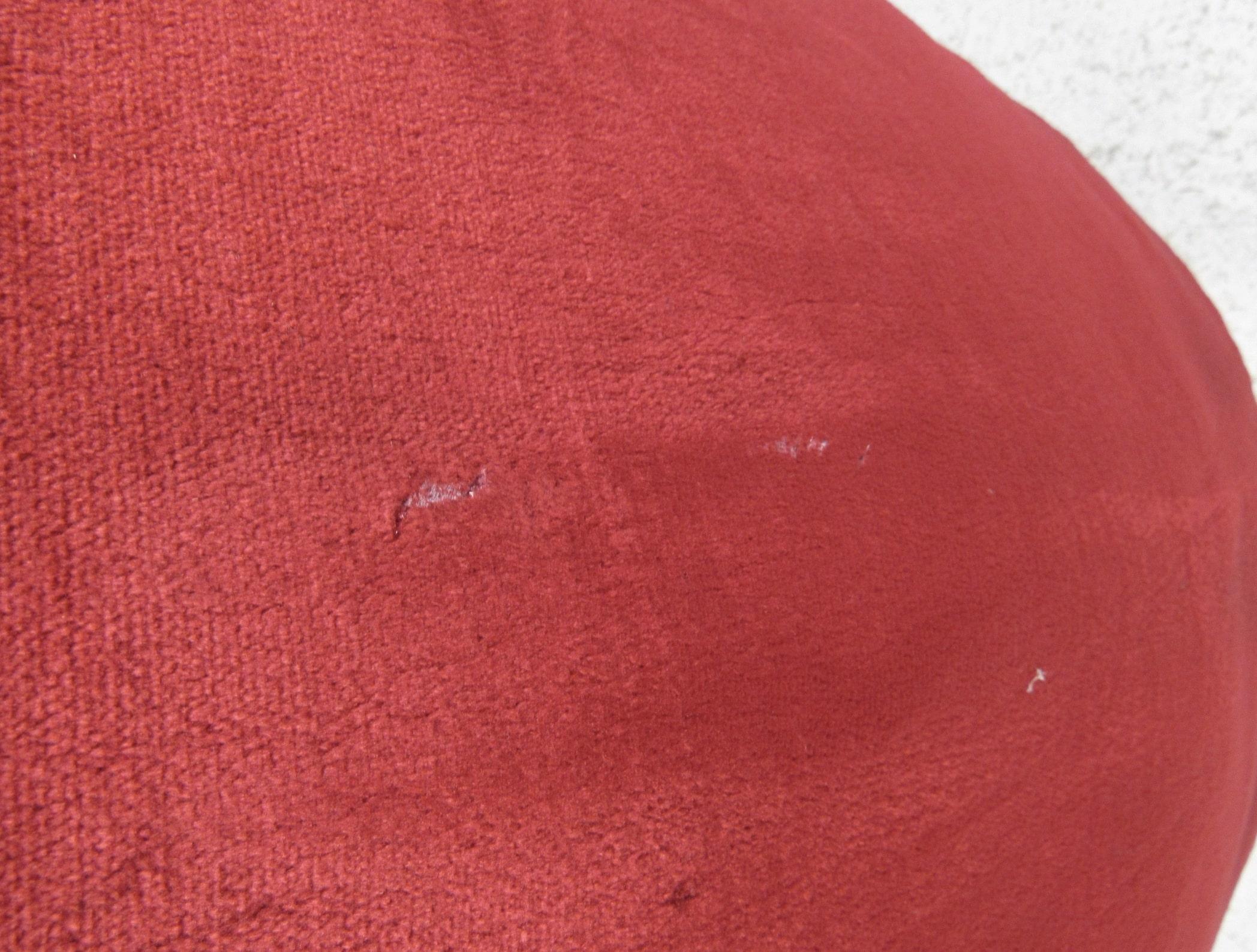 Late 20th Century Gio Ponti attr Velvet Loveseat For Sale