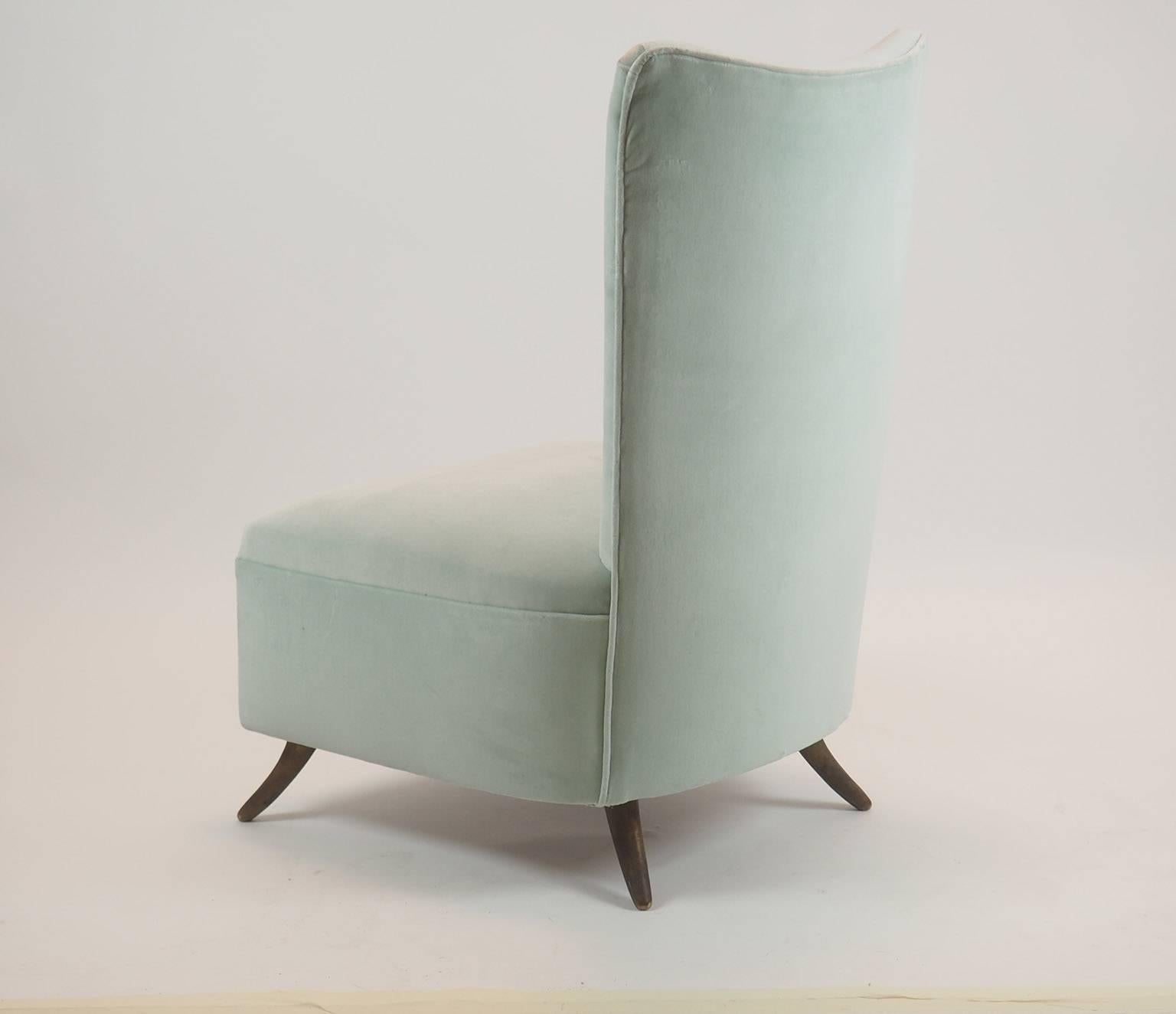 Gio Ponti Attributed Slipping Chair Manufactured by ISA Bergamo, Italy, 1950s In Excellent Condition In Milano, IT