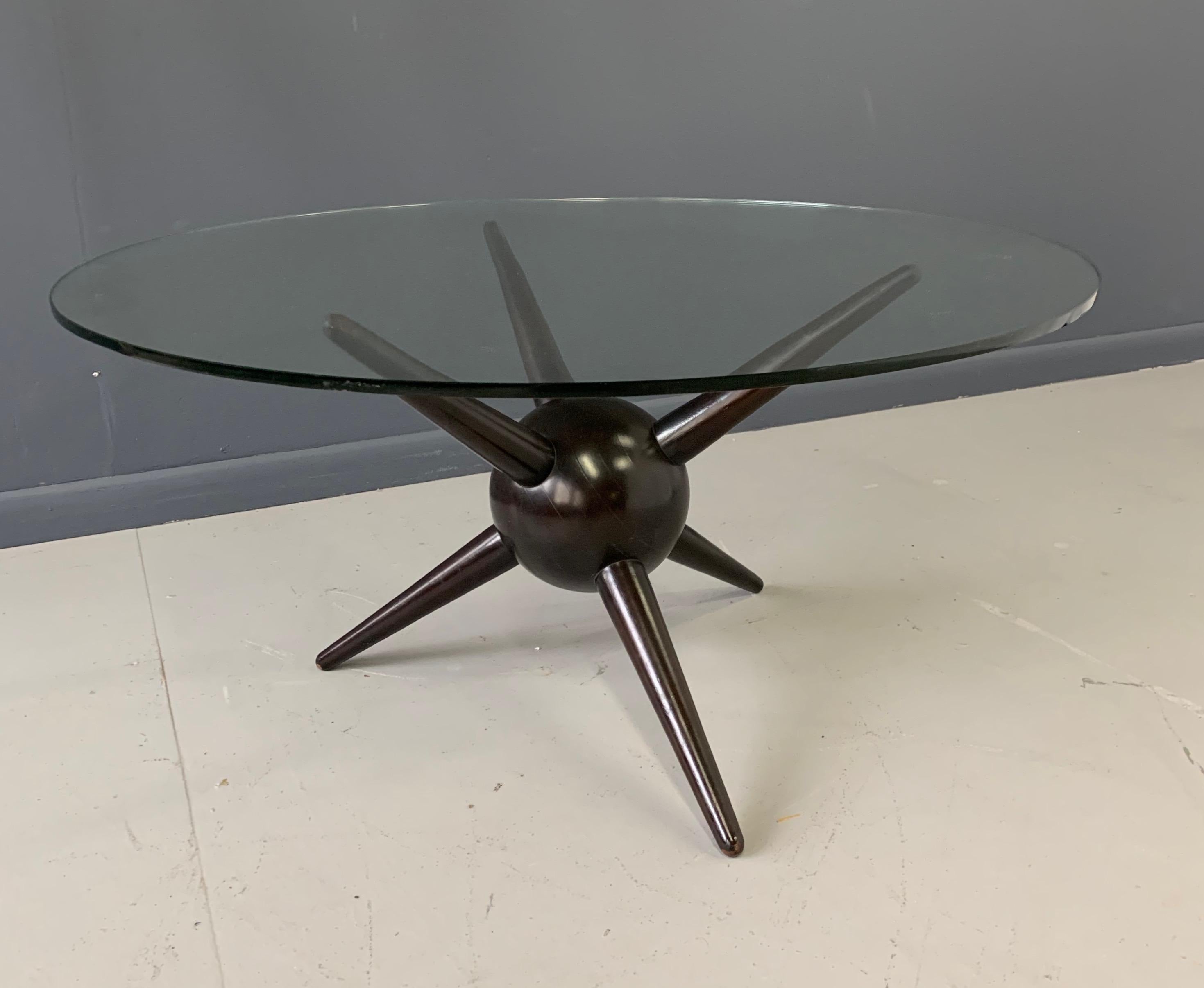 Mid-Century Modern Gio Ponti Attributed Spike Cocktail Table Midcentury Design