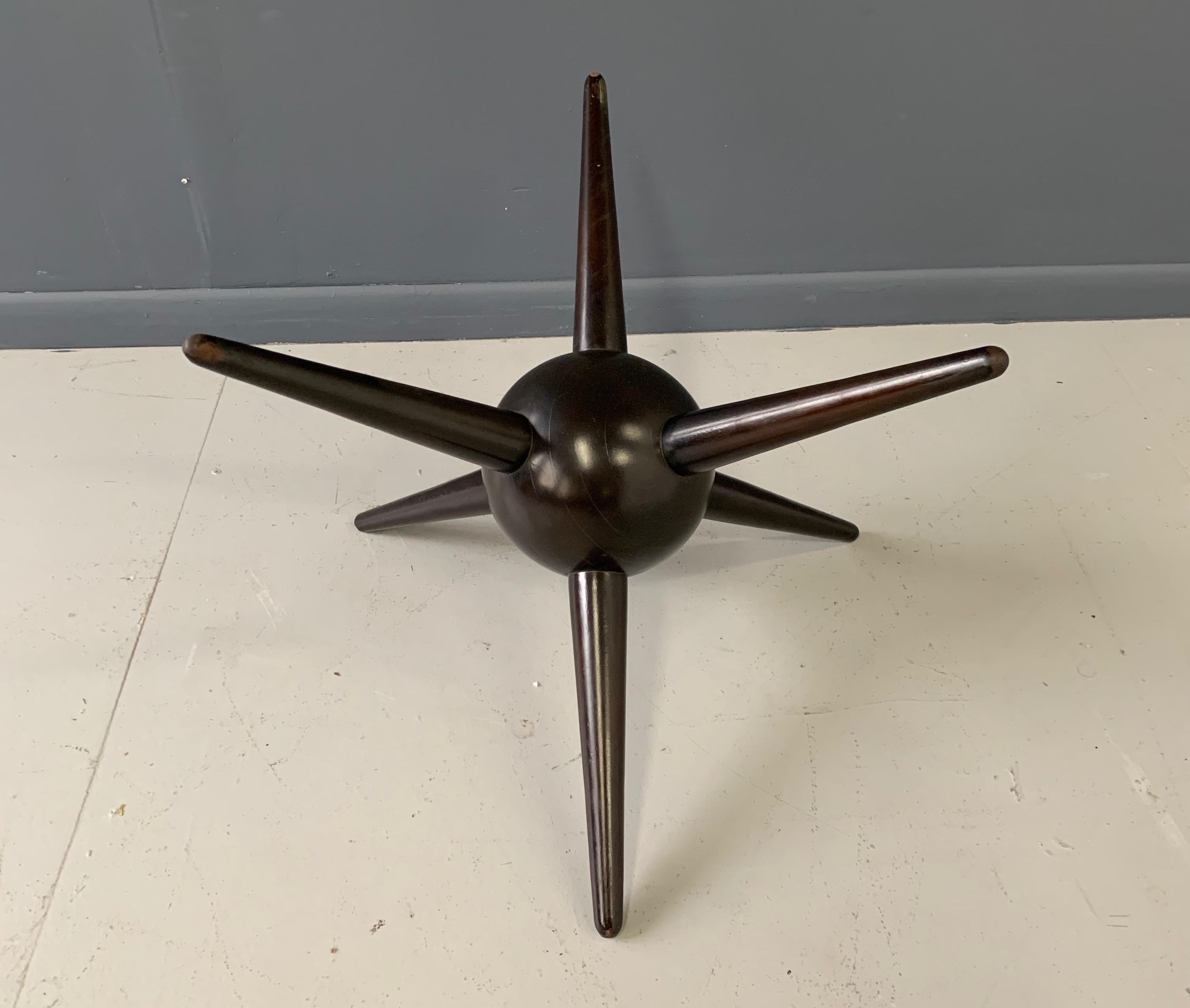 European Gio Ponti Attributed Spike Cocktail Table Midcentury Design