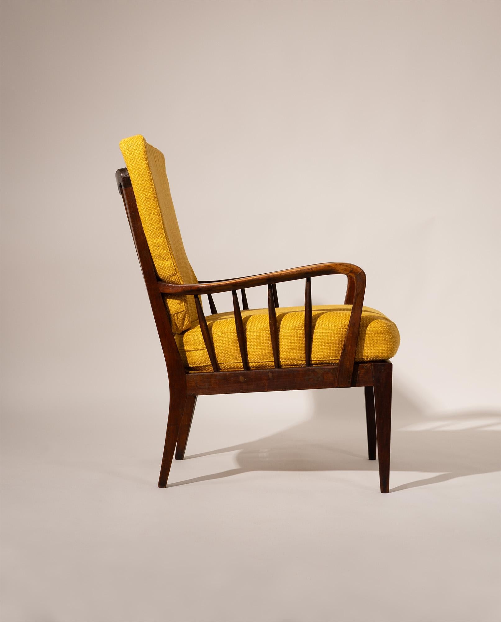 Italian Gio Ponti (attributed to), Pair of Armchairs, late 1940s. For Sale