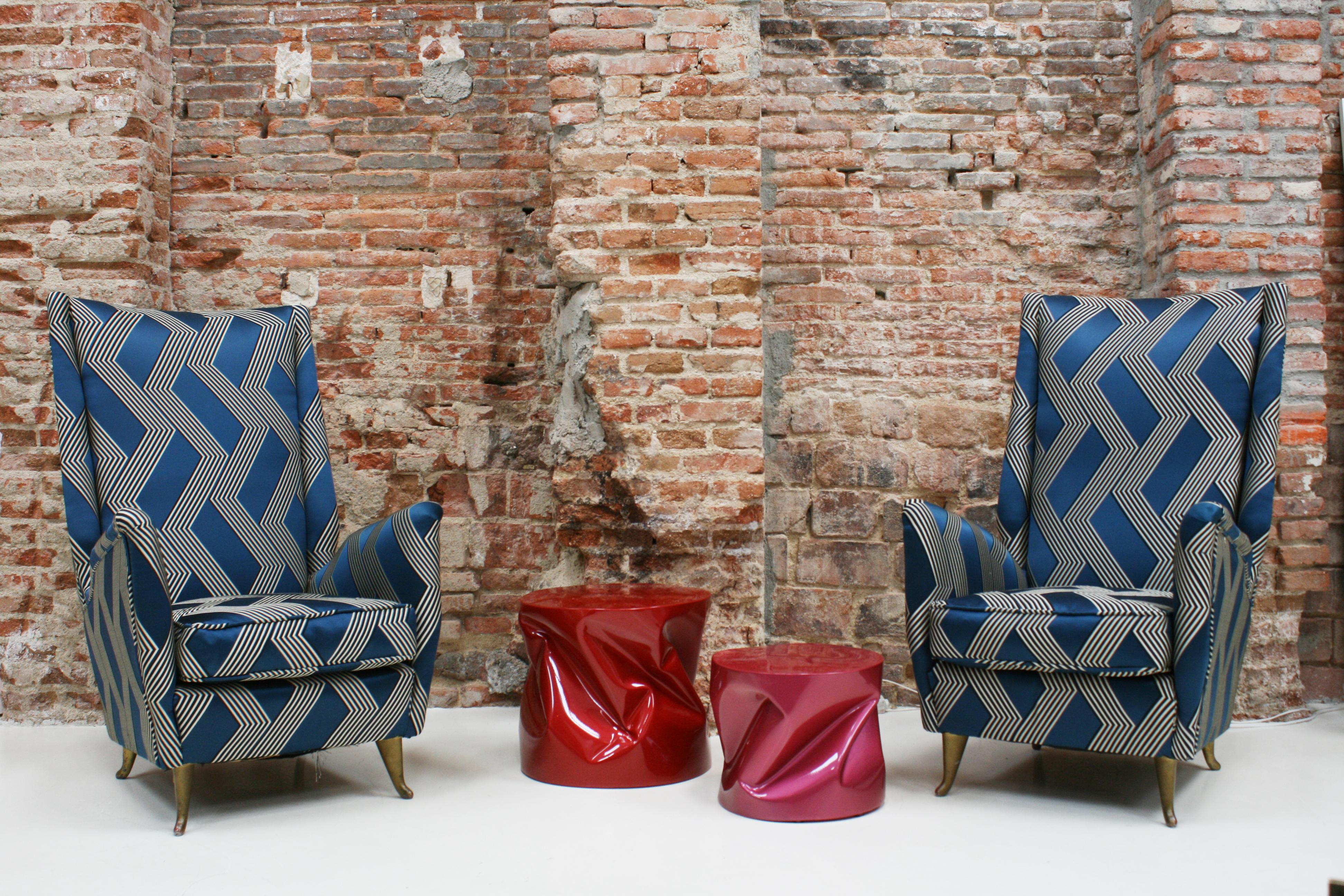 Paire de fauteuils italiens mi-siècle modernes Attribution de Gio Ponti 4