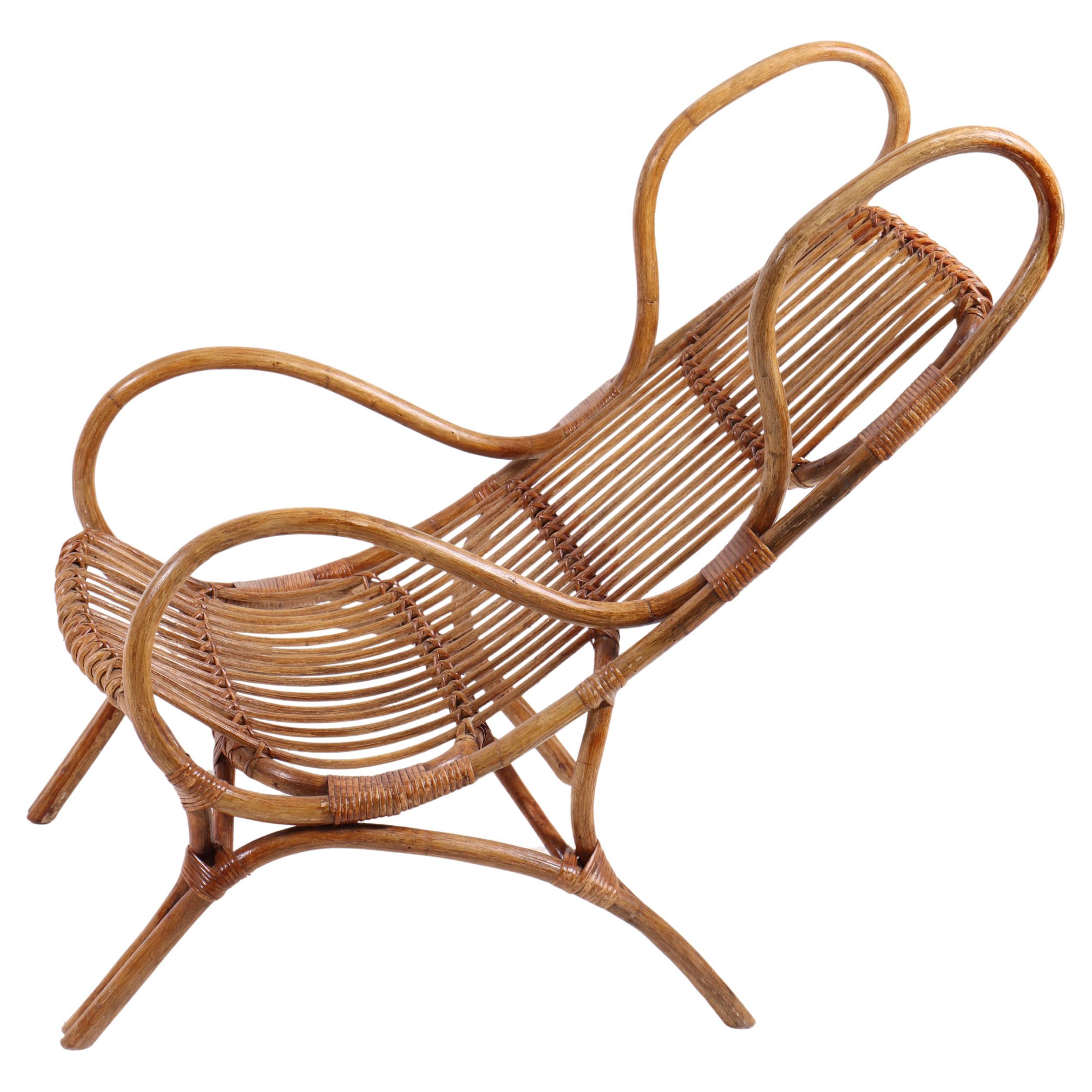 Gio Ponti Bambus-Sessel, Modell BP16, Bonacina, 1963 im Angebot