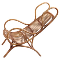 Gio Ponti Bamboo Lounge Chair, Model BP16, Bonacina, 1963