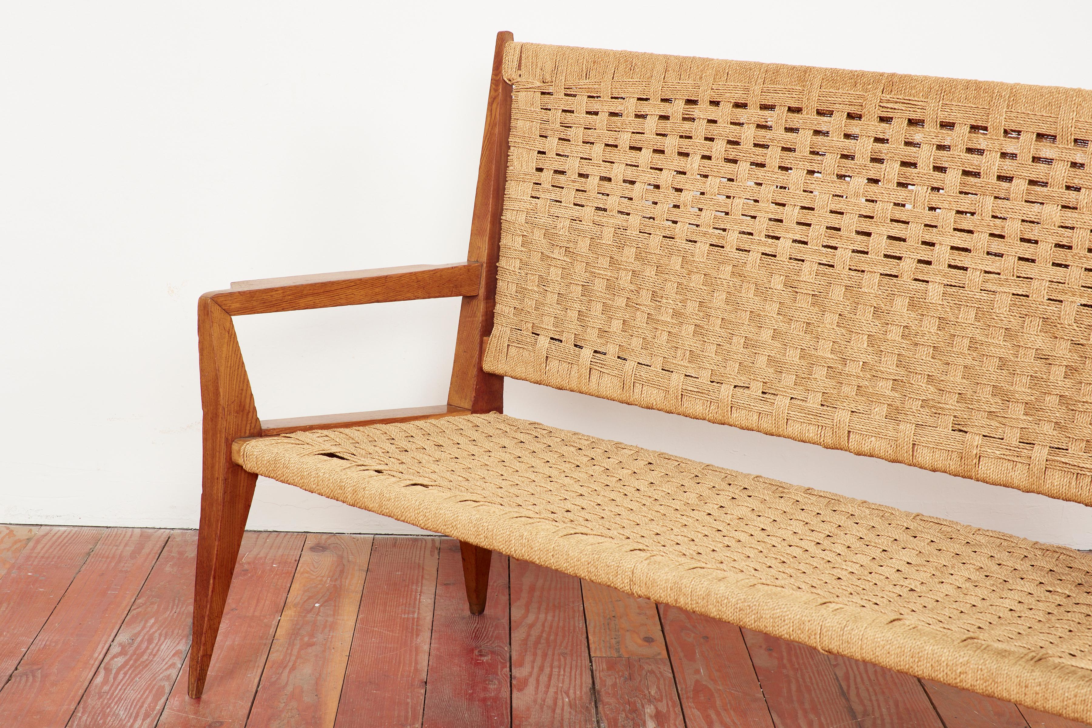 Mid-20th Century Gio Ponti Attributed Bench