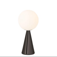 Gio Ponti 'Bilia Mini' Portable Lamp in Glossy Black and Glass for Fontana Arte