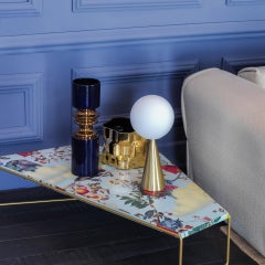 Gio Ponti 'Bilia Mini' Table Lamp in Brass and Opaline Glass for Fontana Arte