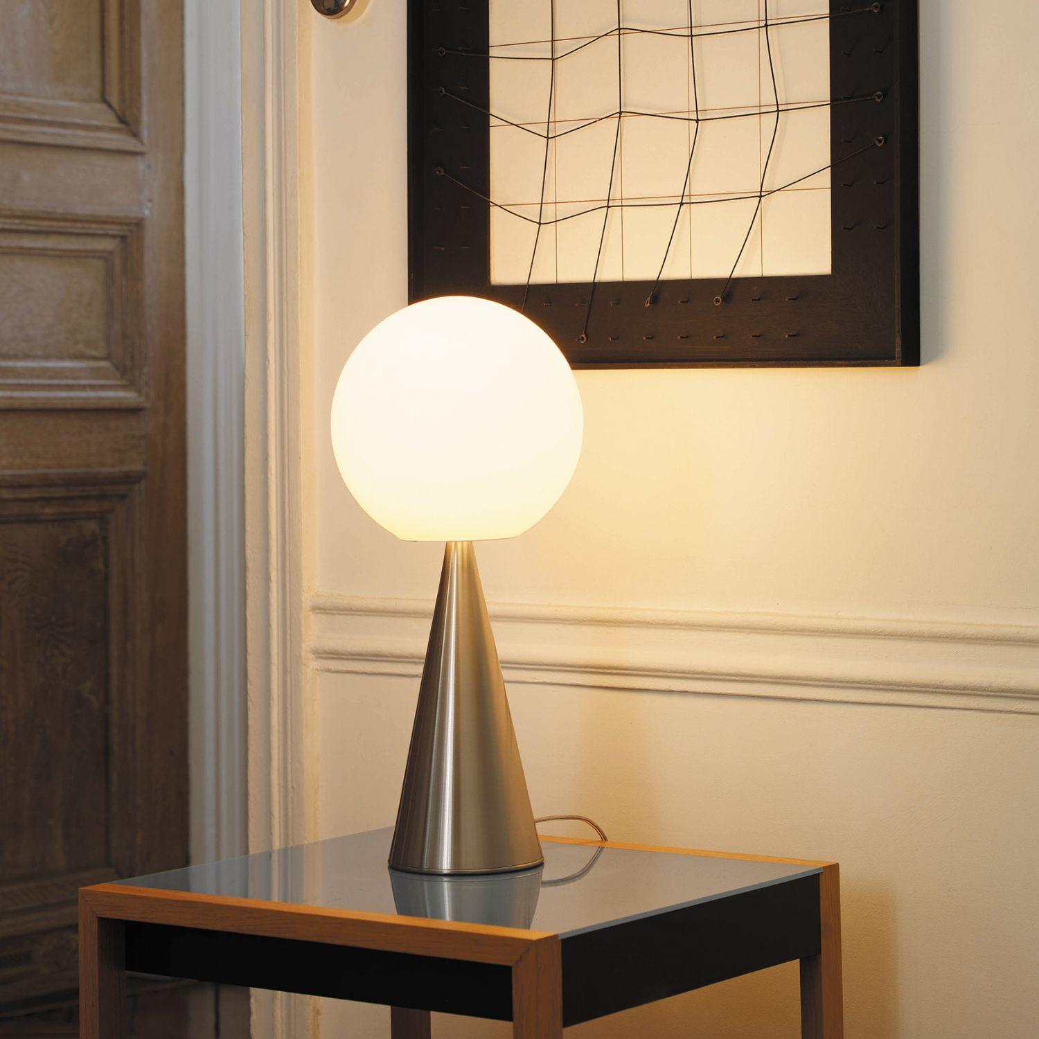 Métal Lampe de bureau Bilia Mini de Gio Ponti en vert et verre opalin pour Fontana Arte en vente