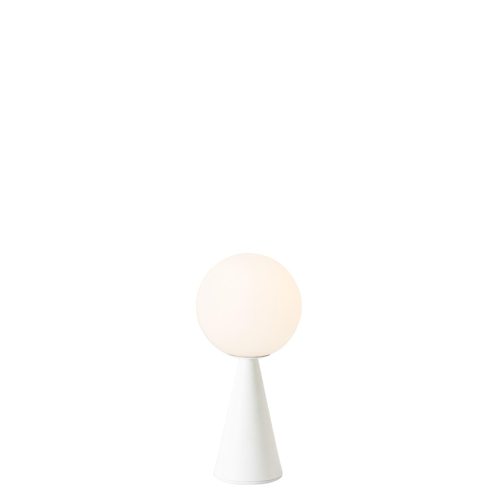 Gio Ponti 'Bilia Mini' Table Lamp in Nickel and Blown Glass for Fontana Arte 3