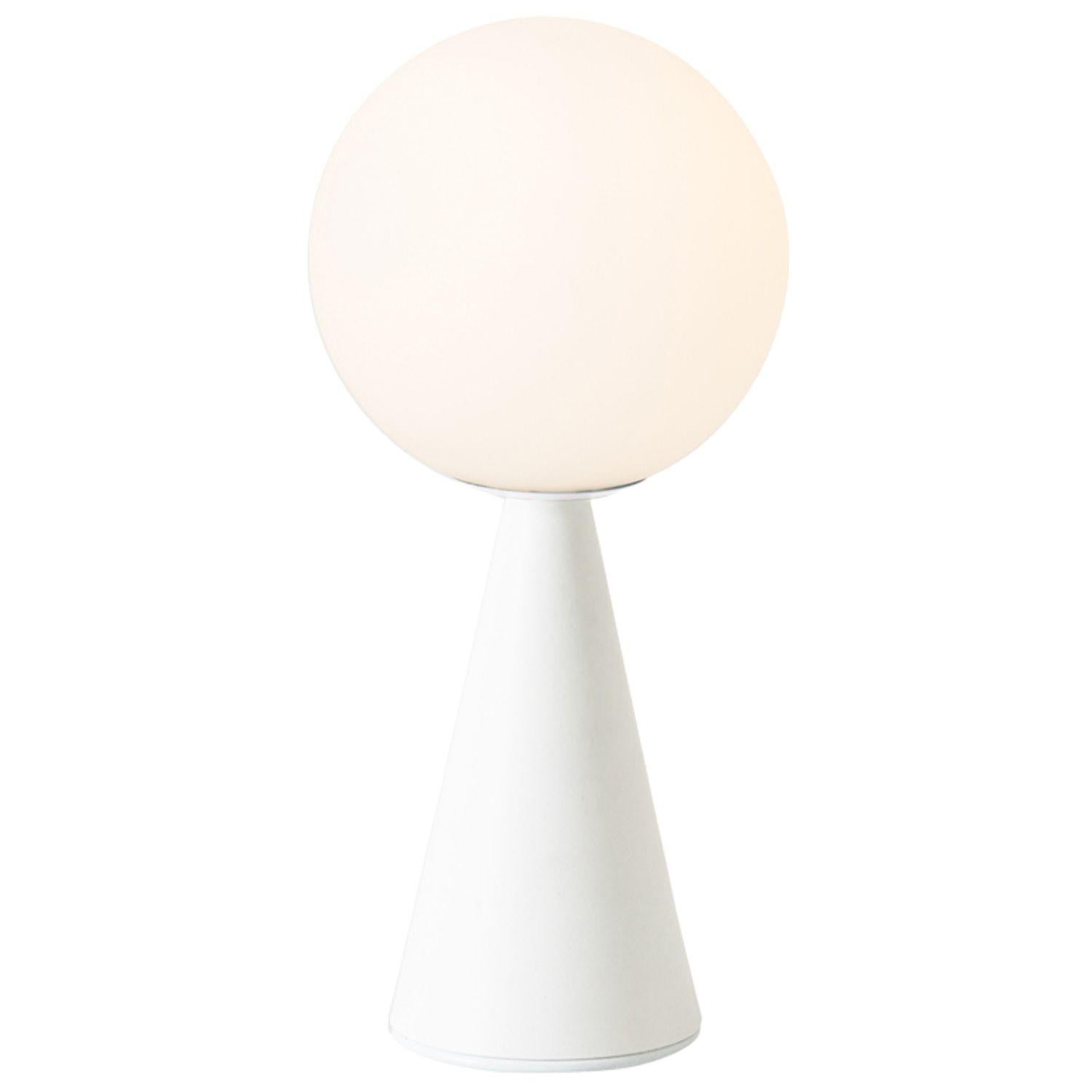 Gio Ponti 'Bilia Mini' Table Lamp in Nickel and Opaline Glass for Fontana Arte For Sale 4