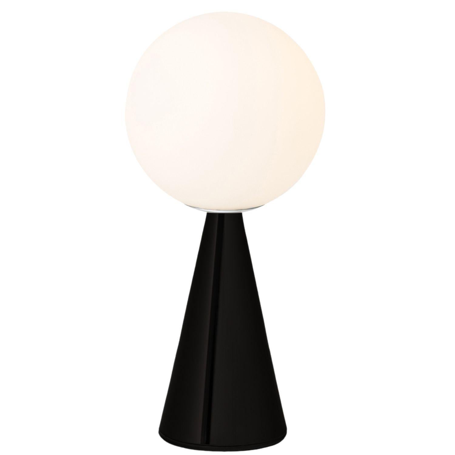 Gio Ponti 'Bilia Mini' Table Lamp in Nickel and Opaline Glass for Fontana Arte For Sale 7
