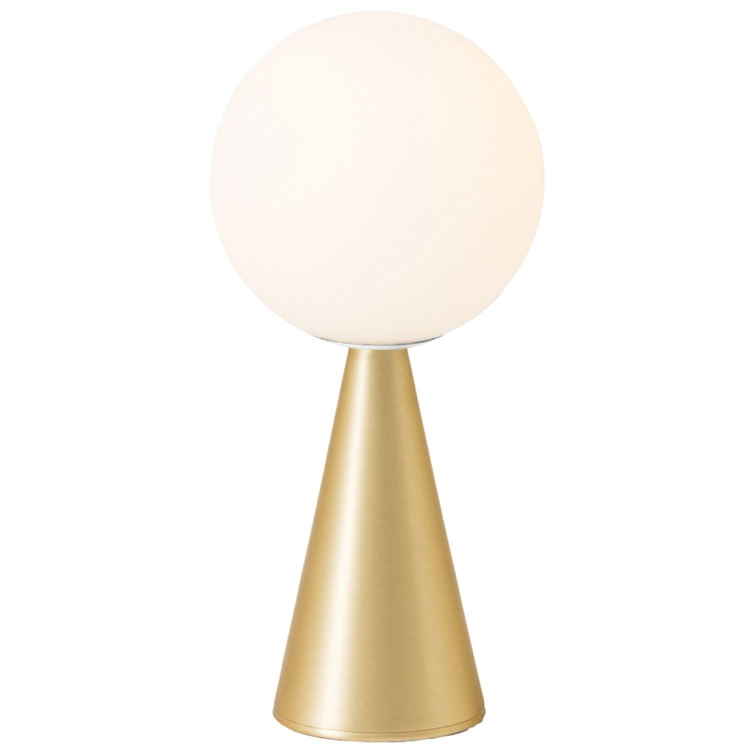 Gio Ponti 'Bilia Mini' Table Lamp in Nickel and Opaline Glass for Fontana Arte For Sale 8