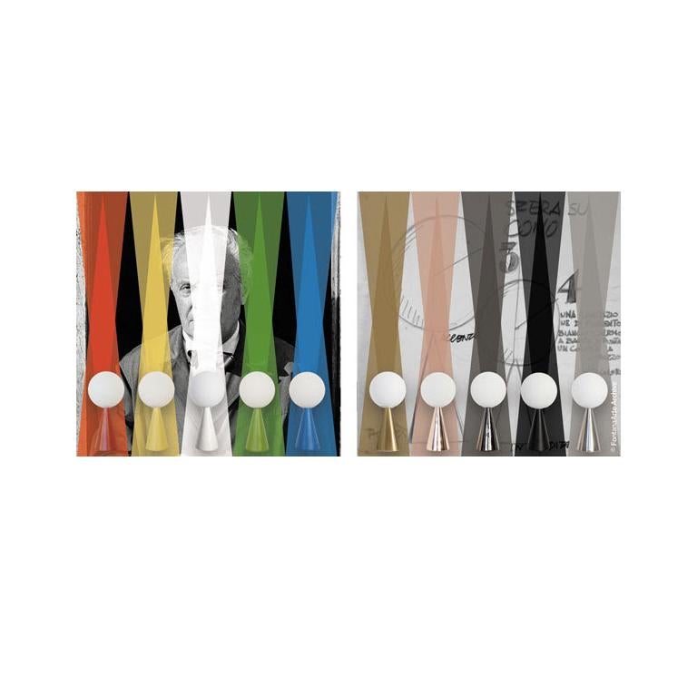 Gio Ponti für Fontana Arte, Tischlampe „Bilia“ aus glänzendem Schwarz und Opalglas im Angebot 6