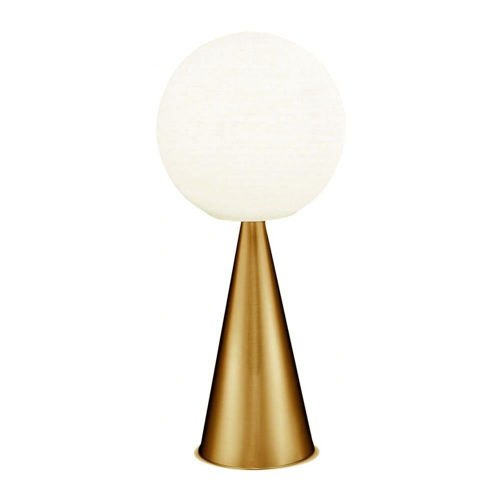 Gio Ponti für Fontana Arte, Tischlampe „Bilia“ aus glänzendem Schwarz und Opalglas im Angebot 1