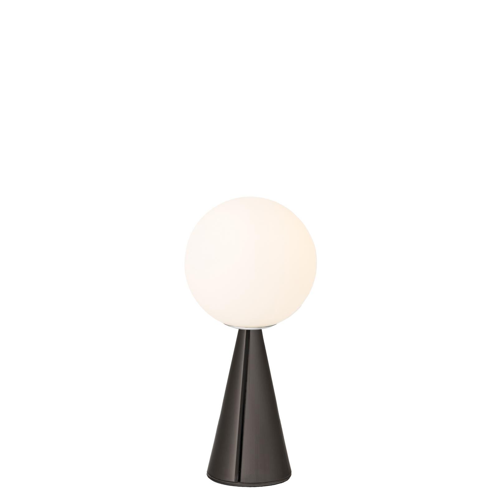 Brushed Gio Ponti 'Bilia' Table Lamp in Nickel for Fontana Arte