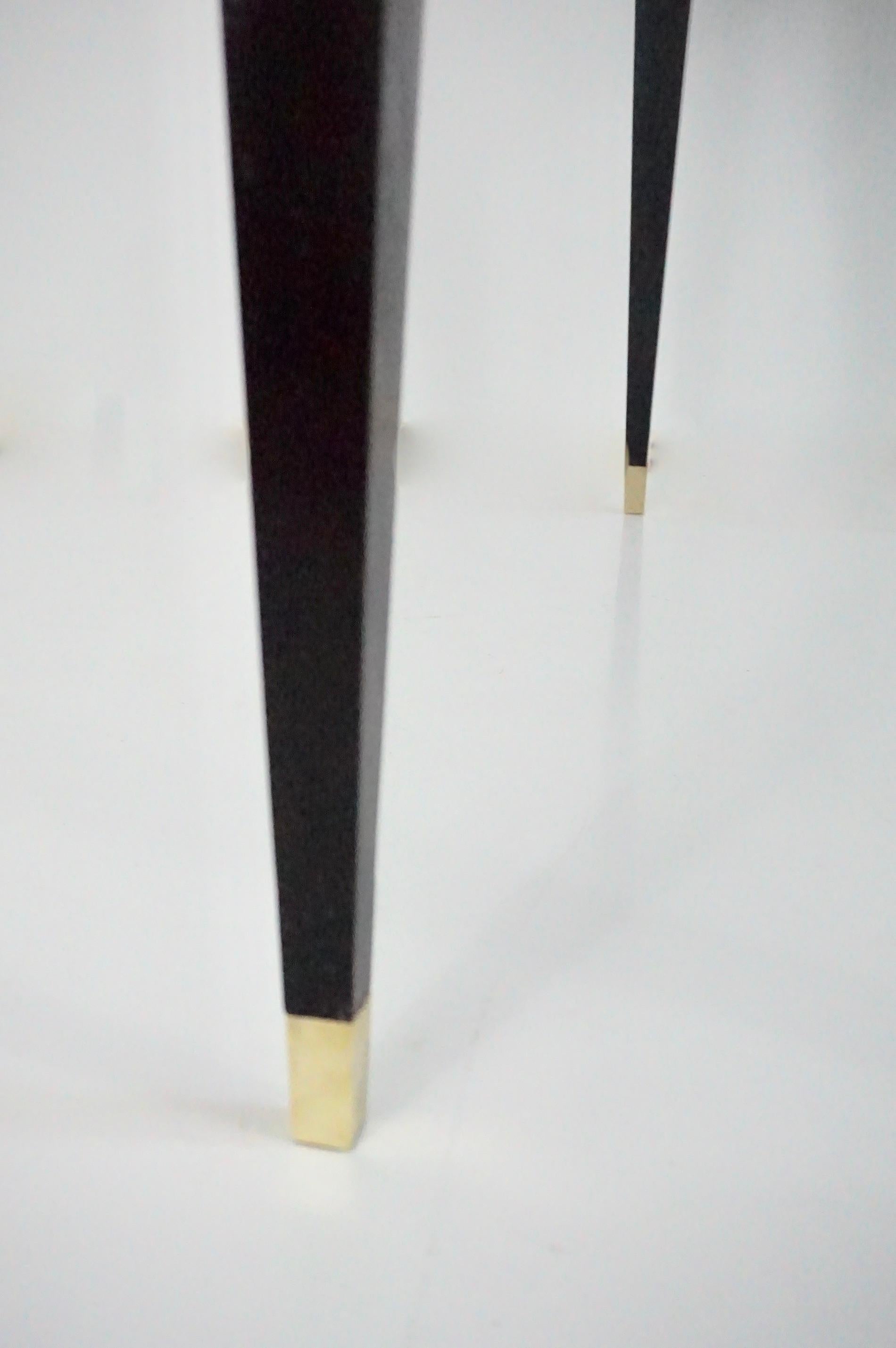 Gio Ponti black lacquered console vanity table  from Hotel Royal, 1955 For Sale 7